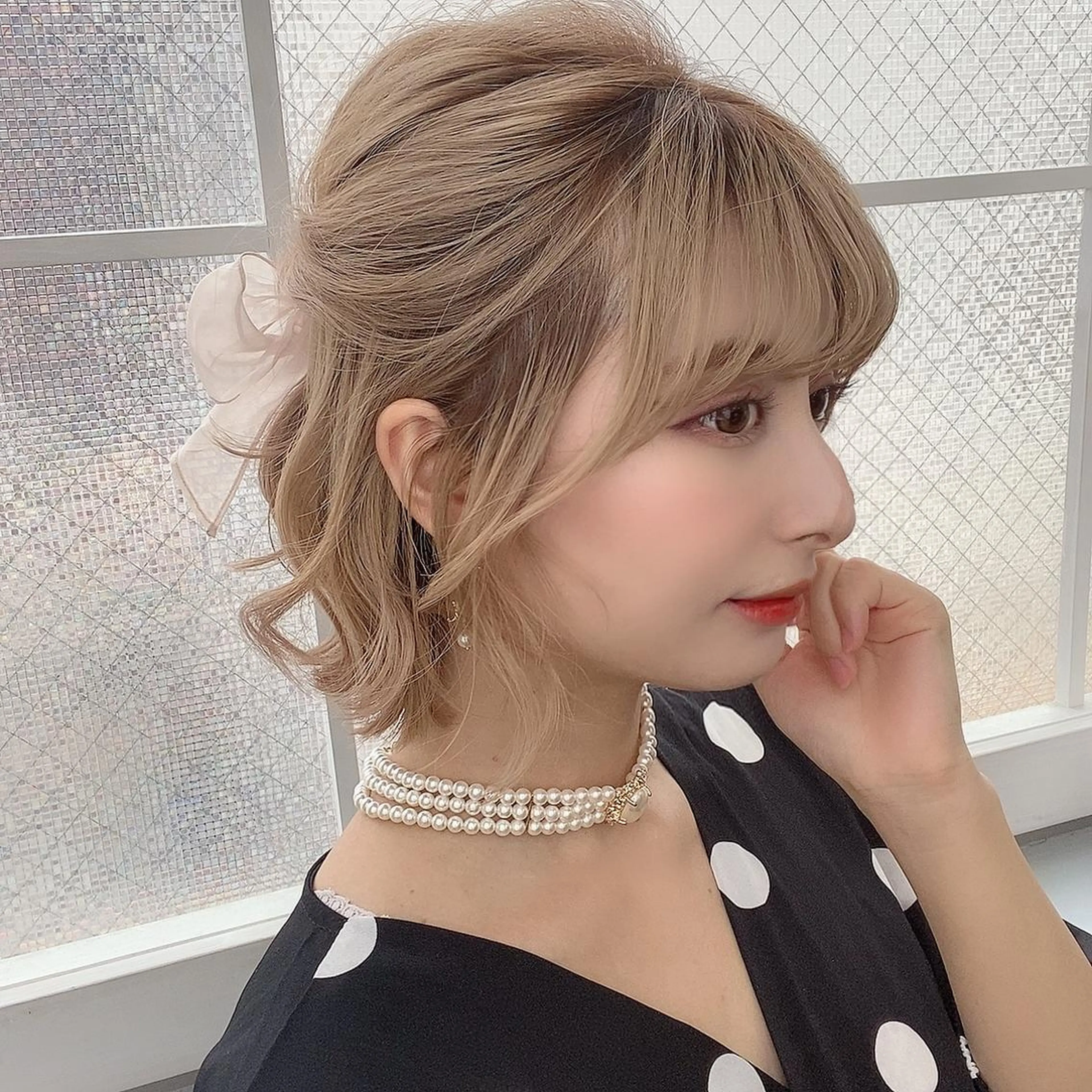 ショート ヘアアレンジ 銀座メンズ専門🖤 小島奈々のヘアスタイル