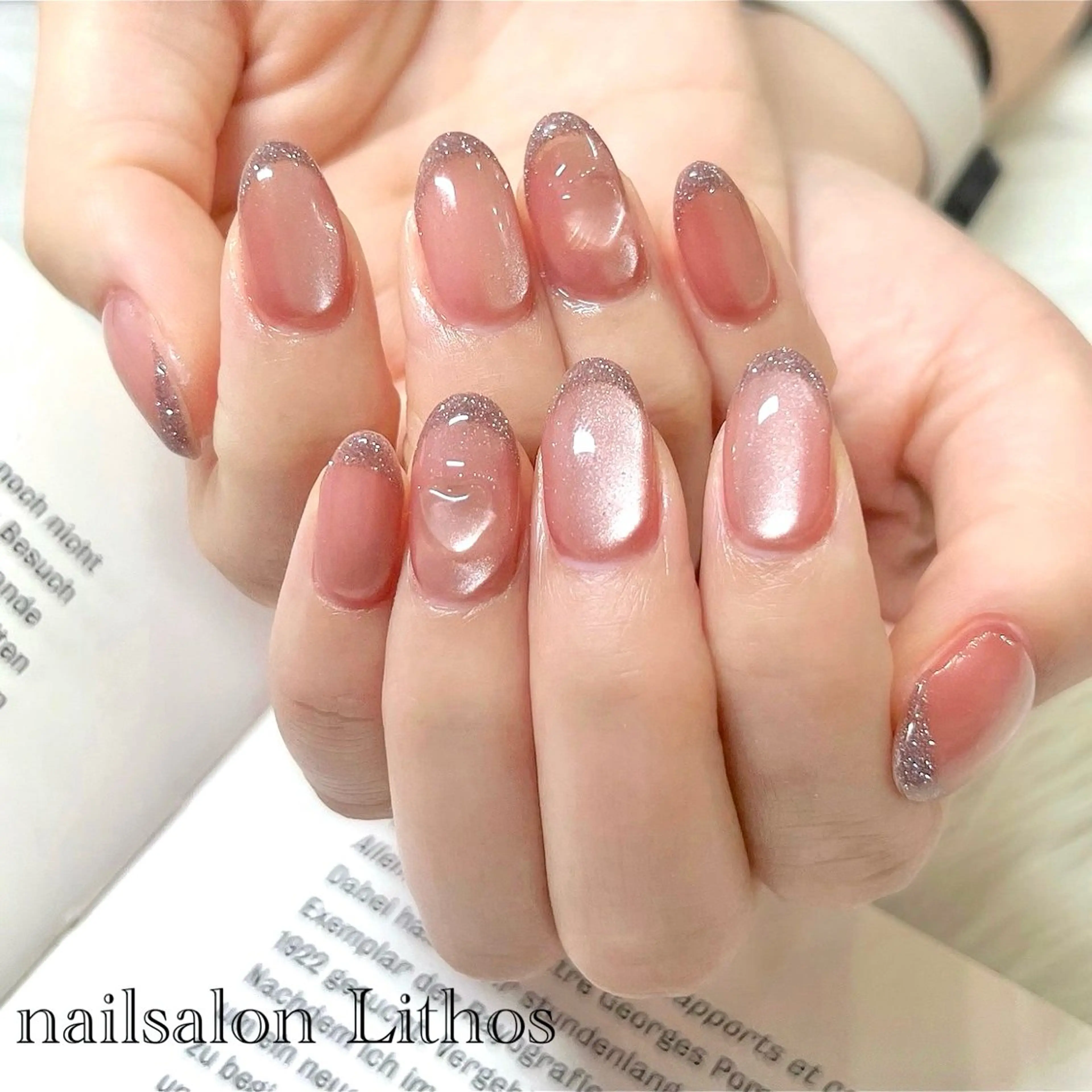 ネイル ぷっくりネイル ハンドネイル nailsalon Lithos所属・nailsalon Recontreのネイルデザイン