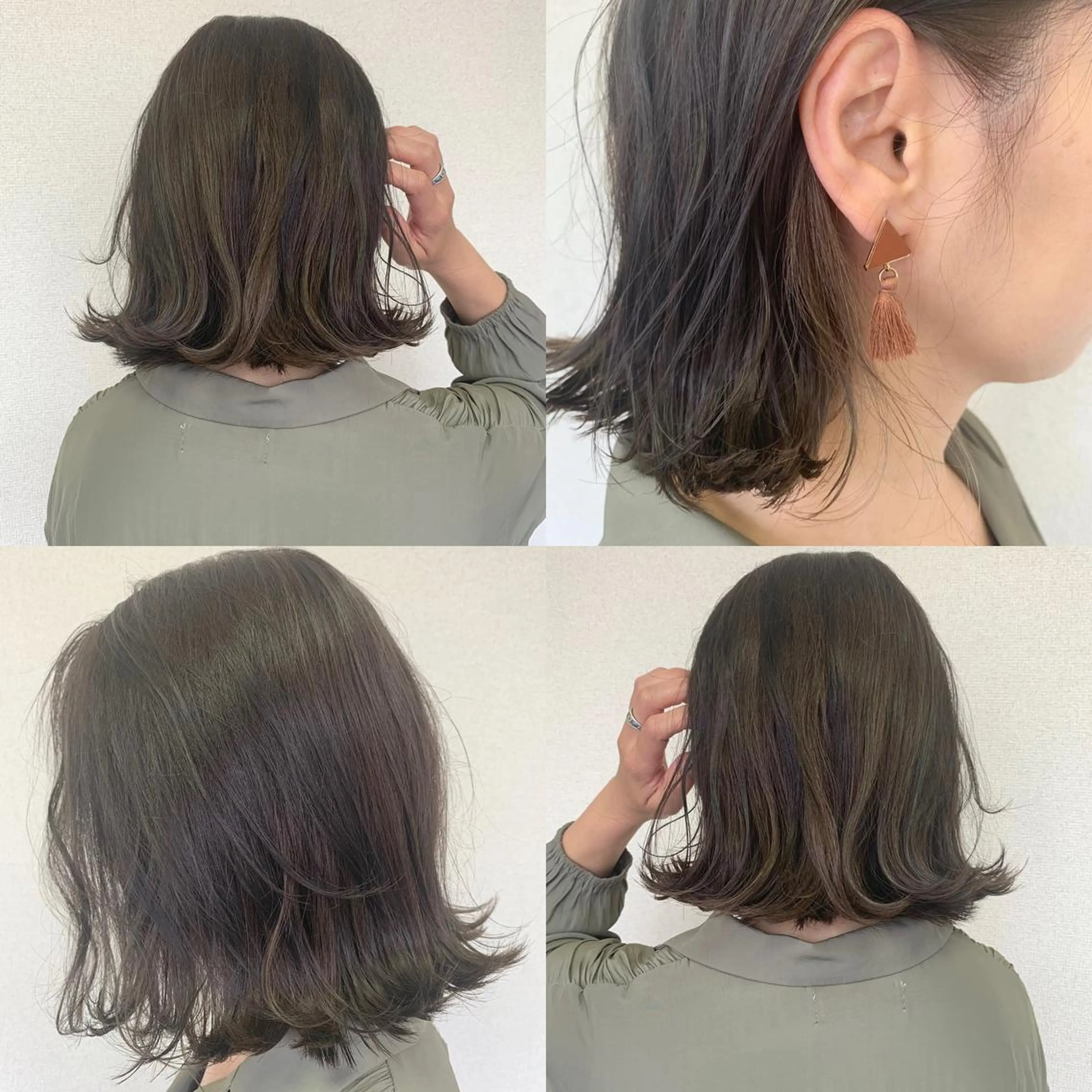 ミディアム カラー ヘアカラー TriumpH天王寺店【ミルボンAujua認定サロン】所属・SAKI🐈⬛【 HAPPY届けます】のヘアスタイル