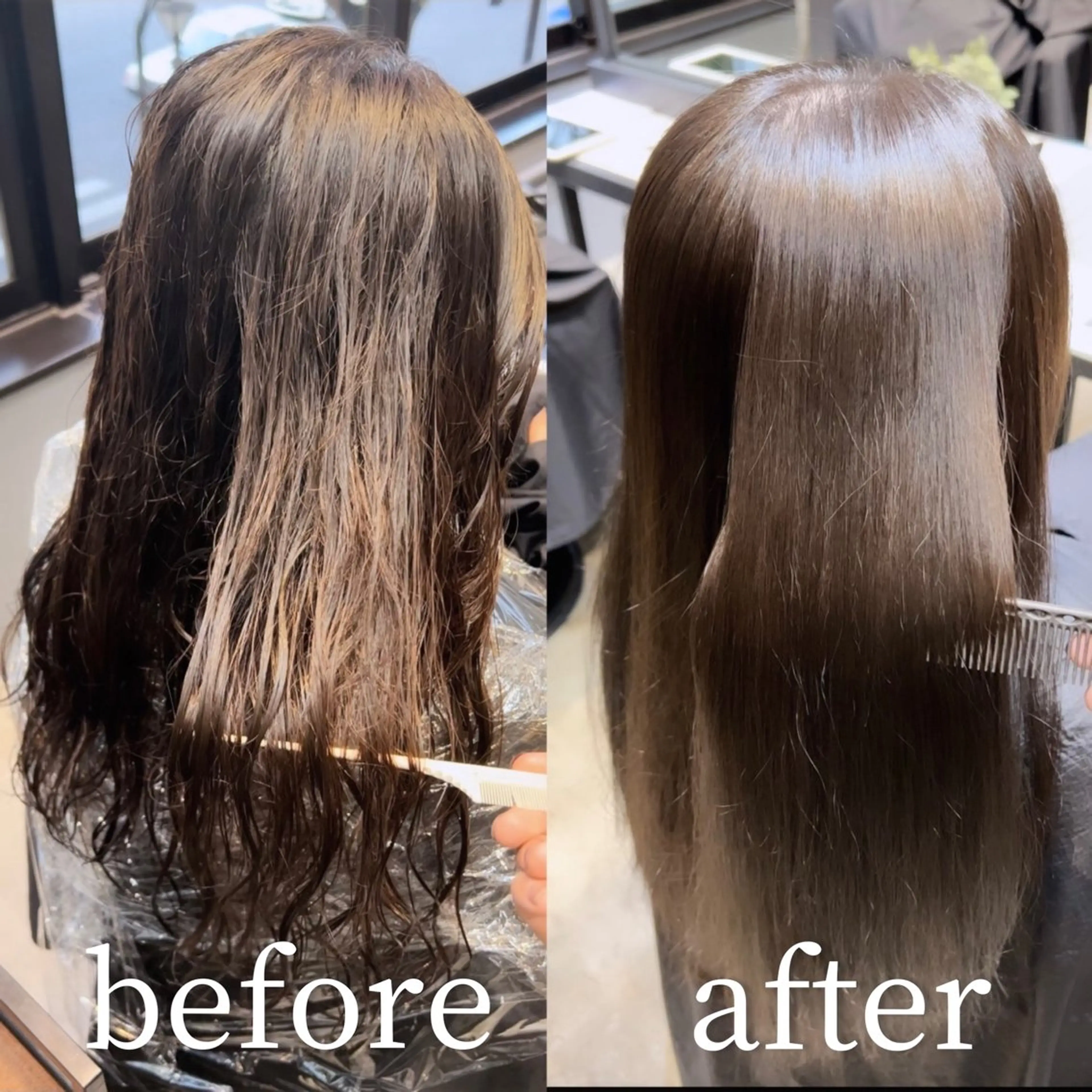 ロング 田中 励也 縮毛矯正のヘアスタイル