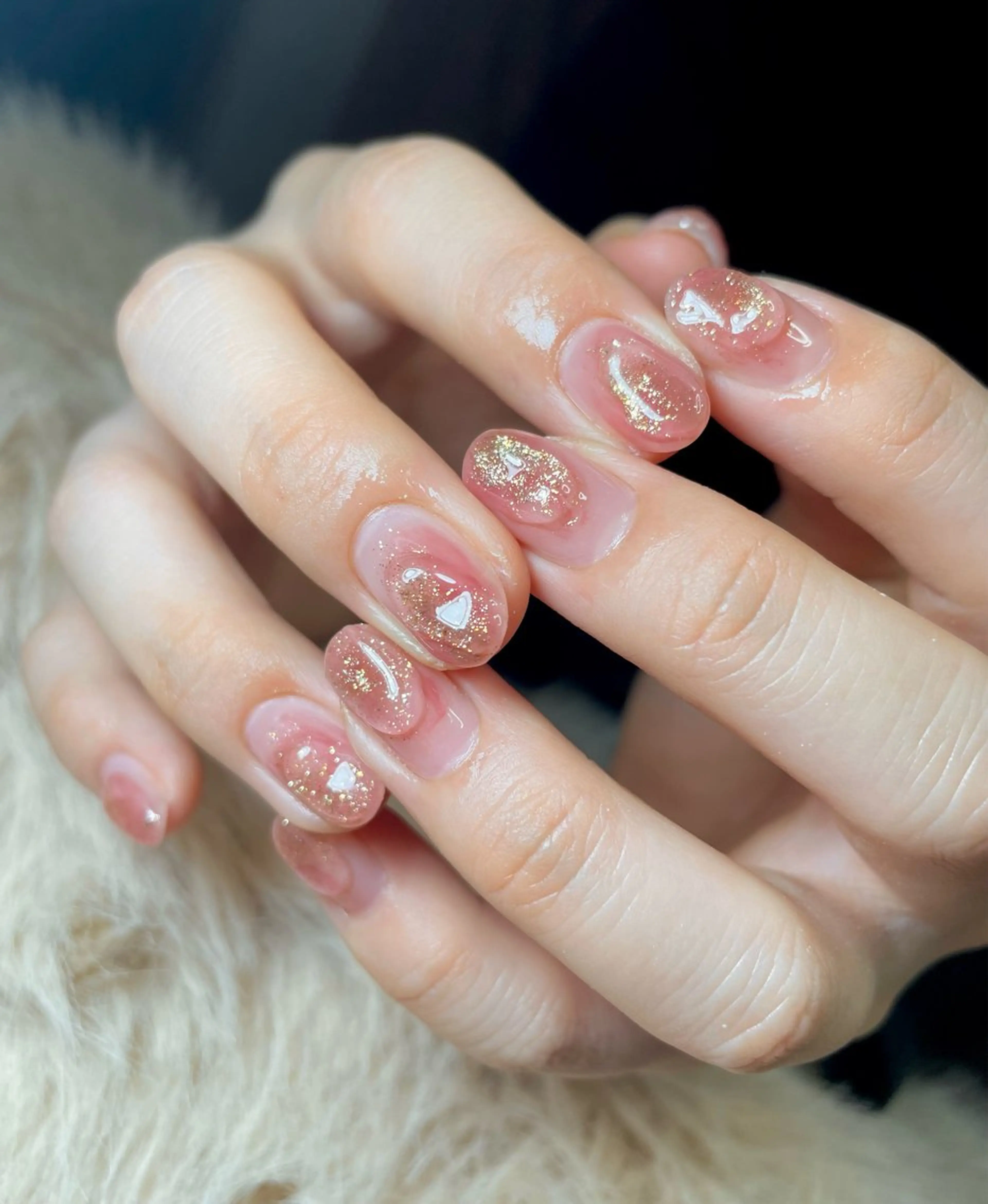 ネイル 持ち込み ニュアンスネイル ぷっくりネイル ハンドネイル BEAUTY GARDEN 【nail salon unseul】所属・nana .のネイルデザイン