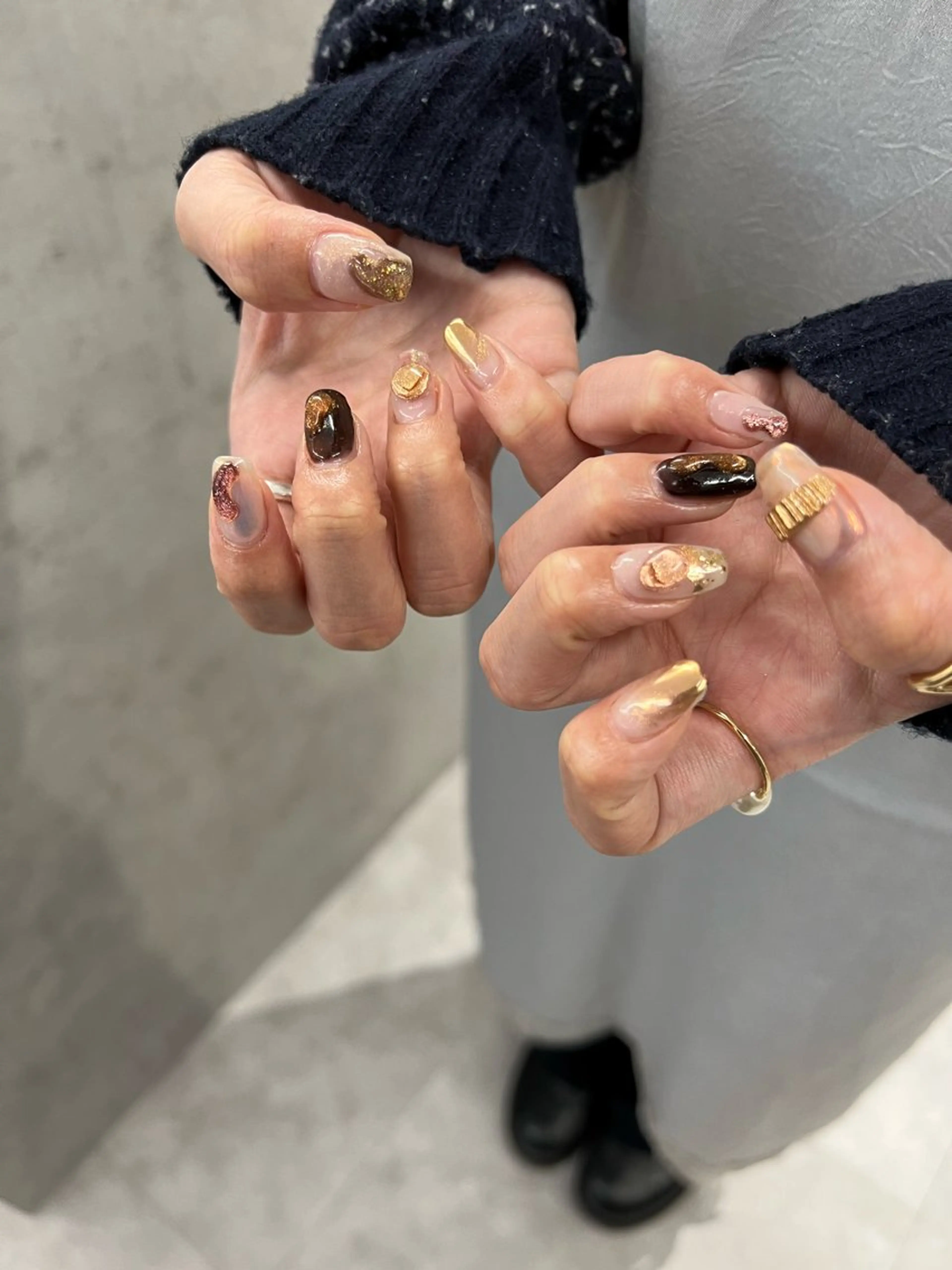 ネイル 成人式 ニュアンスネイル Bana_ Nailのネイルデザイン