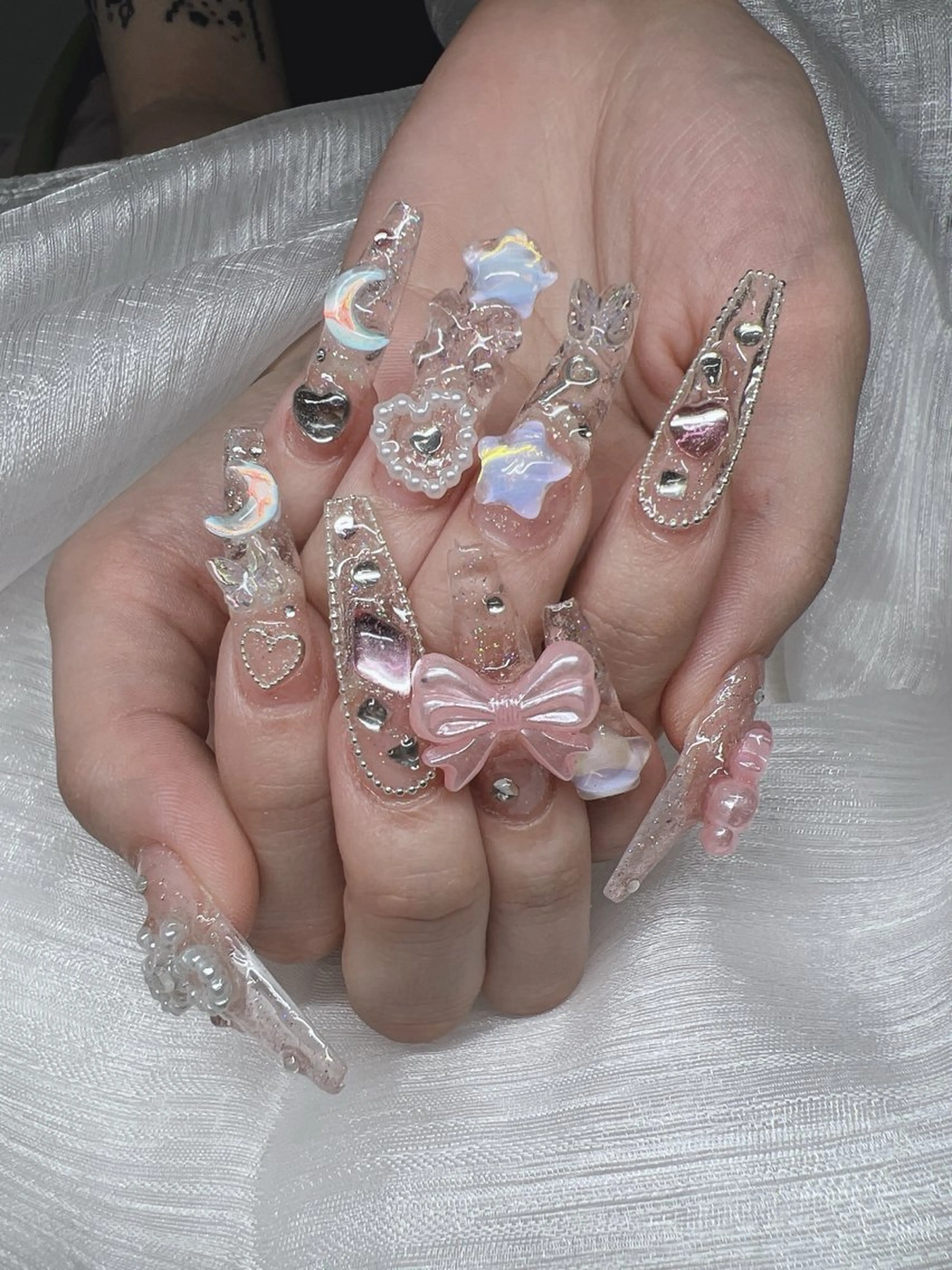 ネイル ハンドネイル Lee Nails チップ長さだし専門店のネイルデザイン