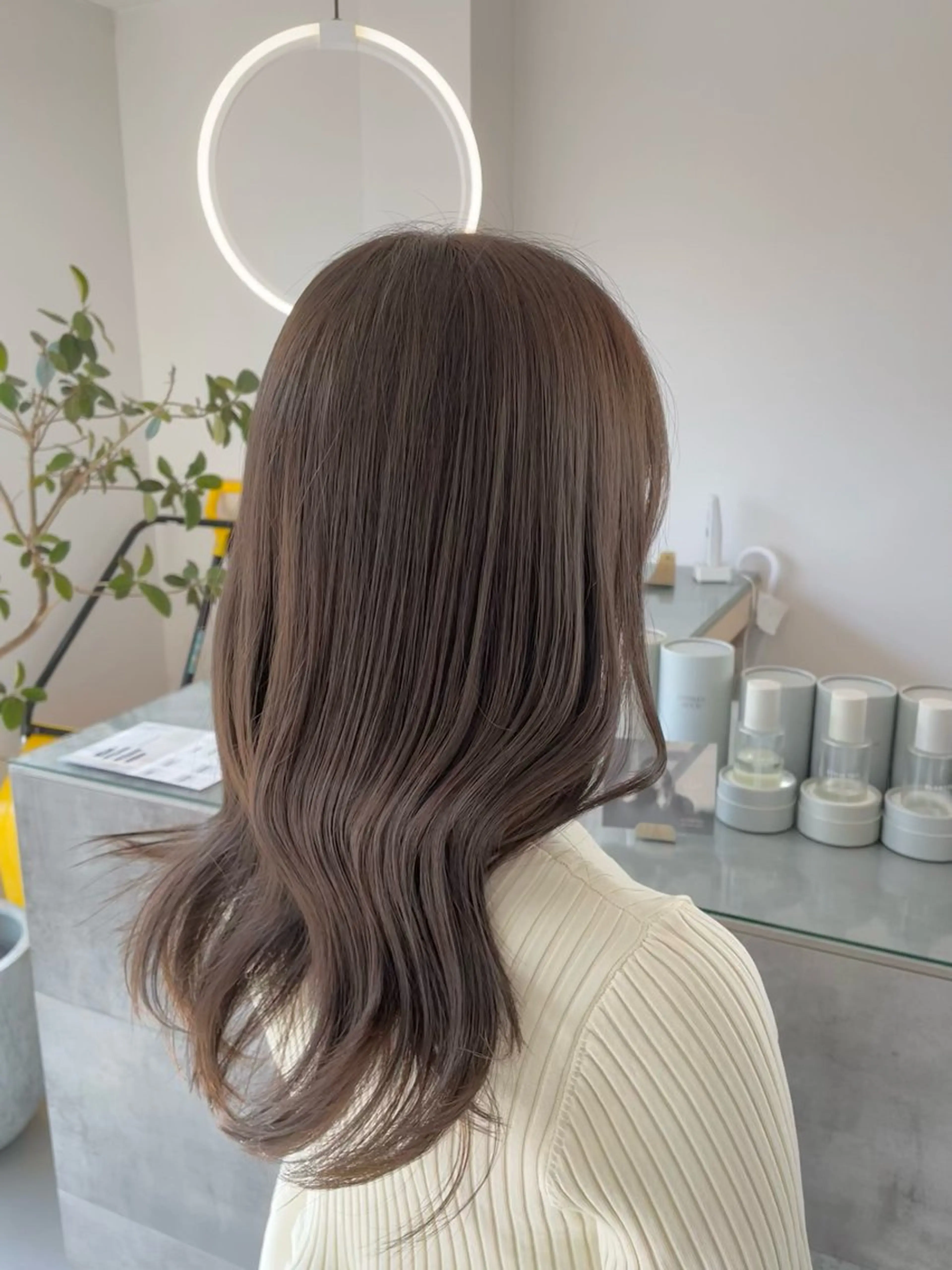 カラー カット ヘアカラー 透明感グレージュ 加茂丈登のヘアスタイル