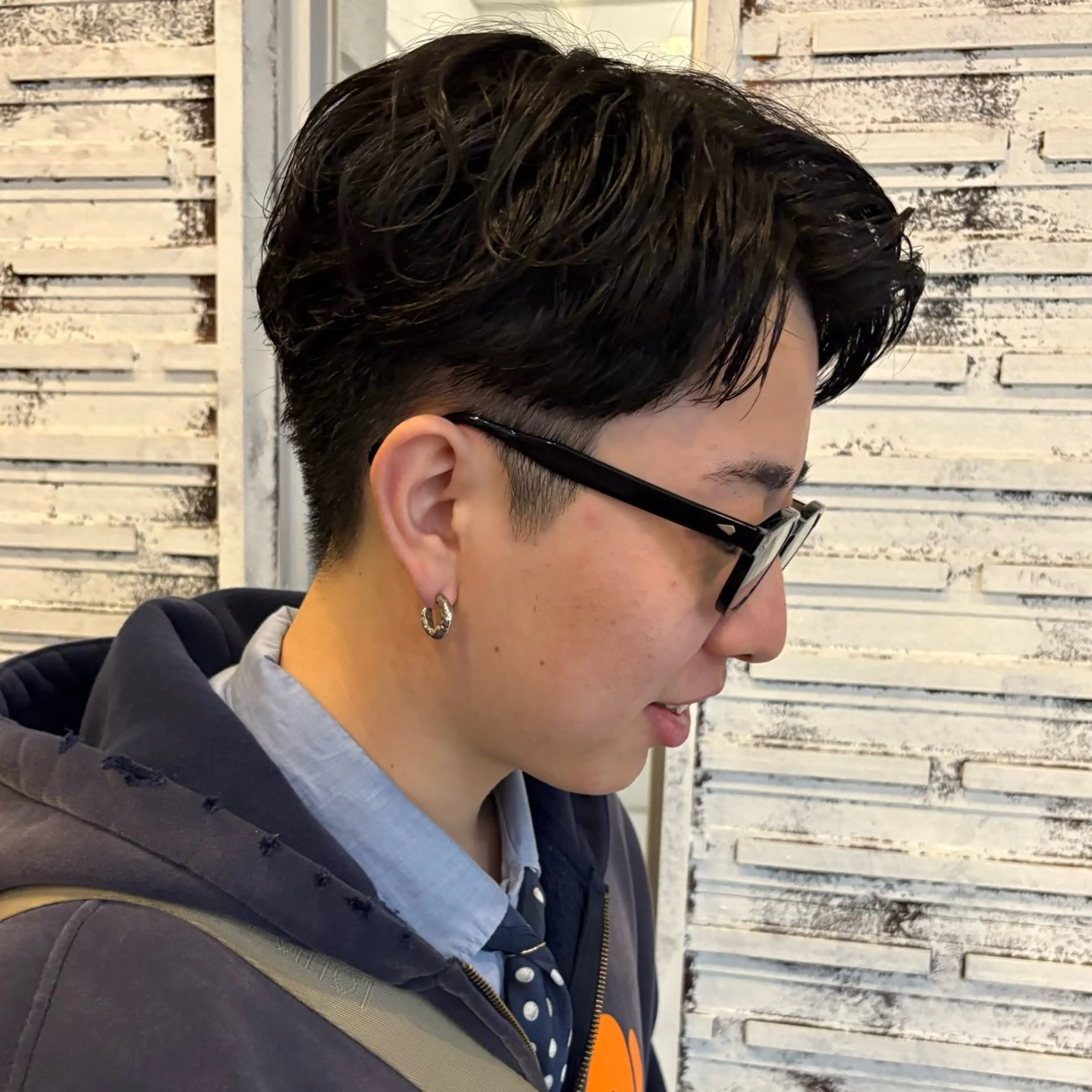 ショート パーマ メンズ メンズパーマ ニュアンスパーマ カット パーマ ✨艶ブリーチカラー✨ 酸性ストレート光太郎のヘアスタイル