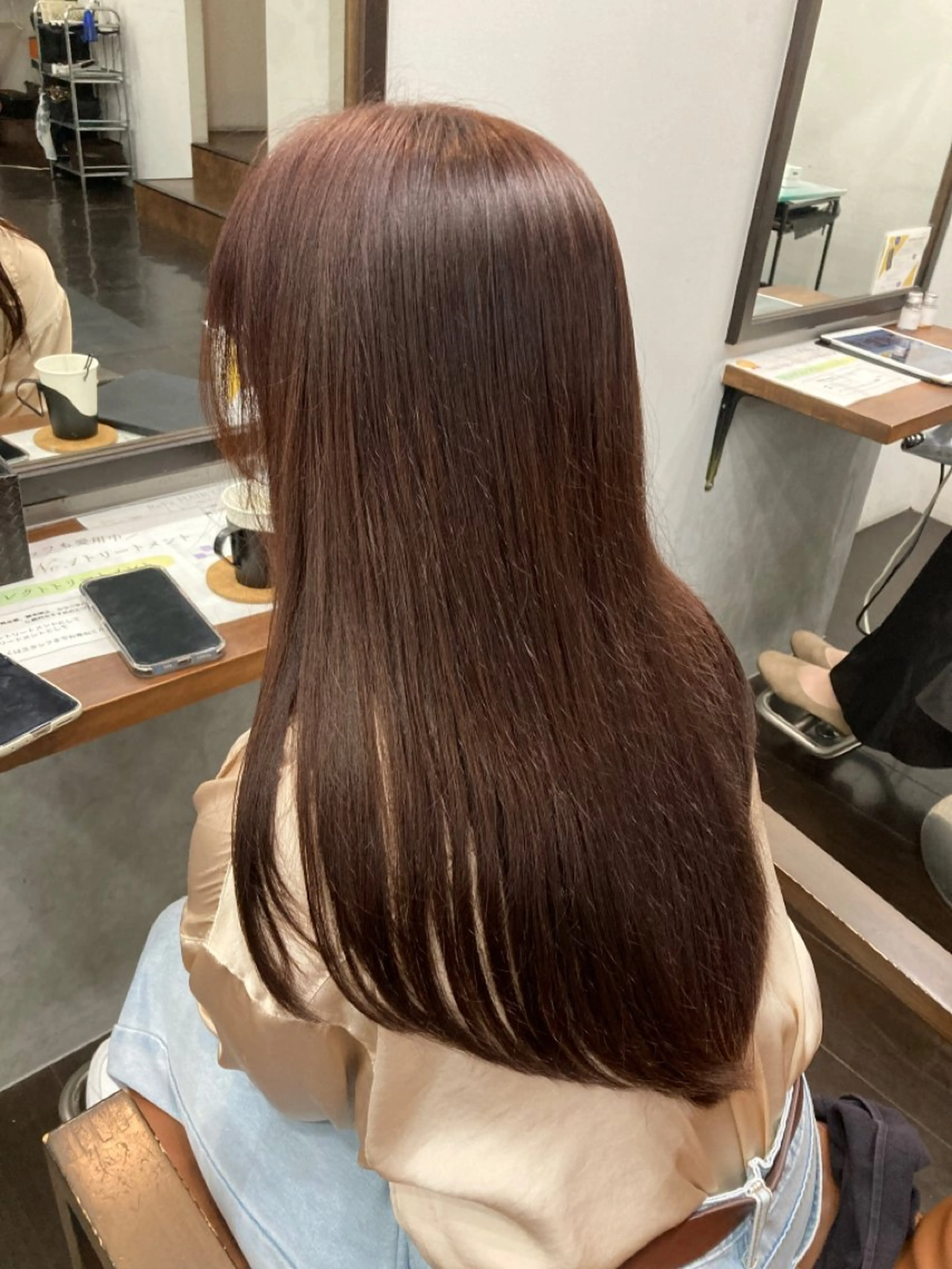 ロング カット ヘアカラー トリートメント 🌸栄/髪質改善 透明感/ムラカミ🌸のヘアスタイル