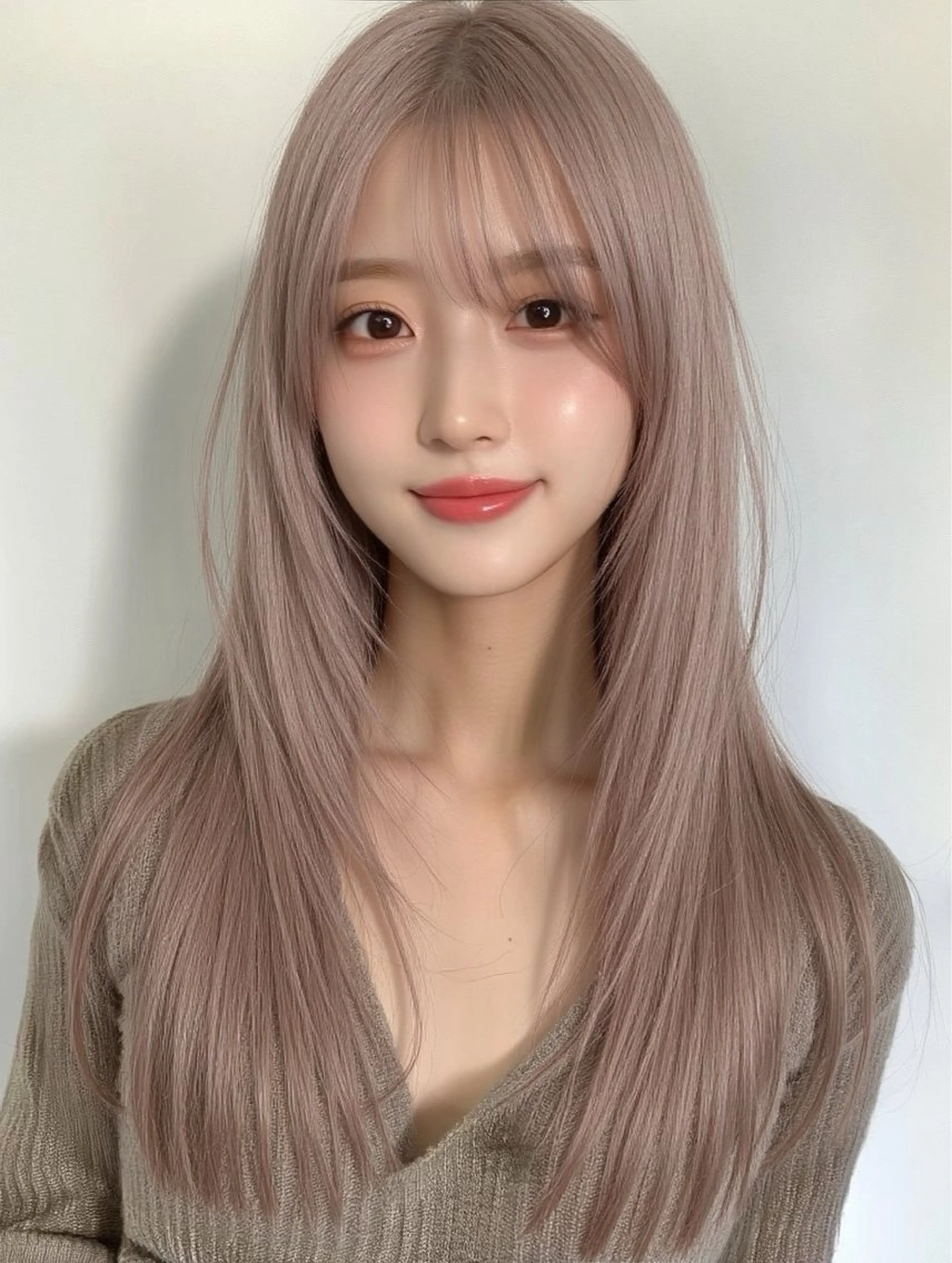 ロング ヘアカラー トリートメント GiseL 梅田【ジゼル】所属・透明感カラー × ハイトーン さきのヘアスタイル