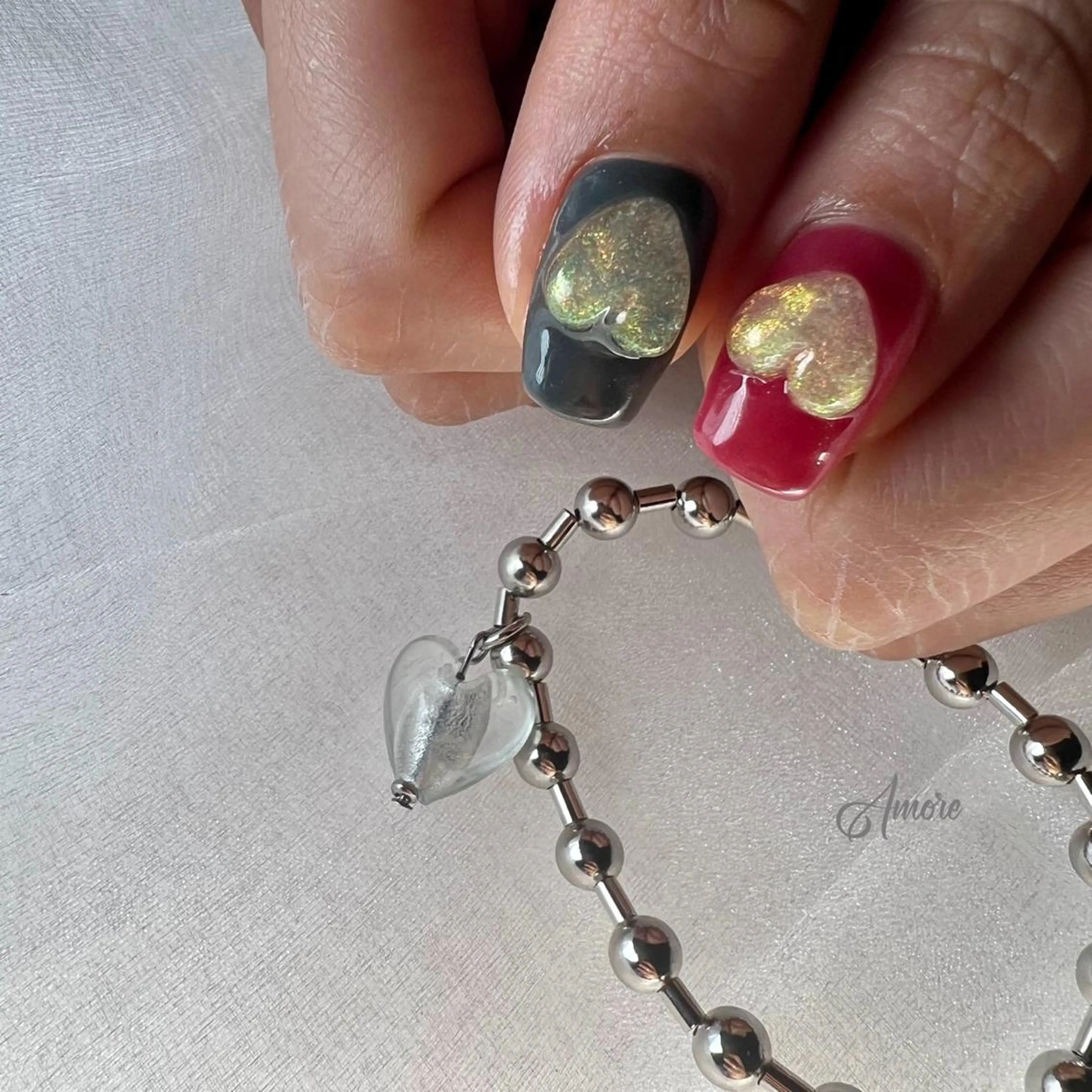 ネイル ジェルネイル 韓国ネイル ミラーネイル オフィスネイル パラジェル You kyehwaのネイルデザイン