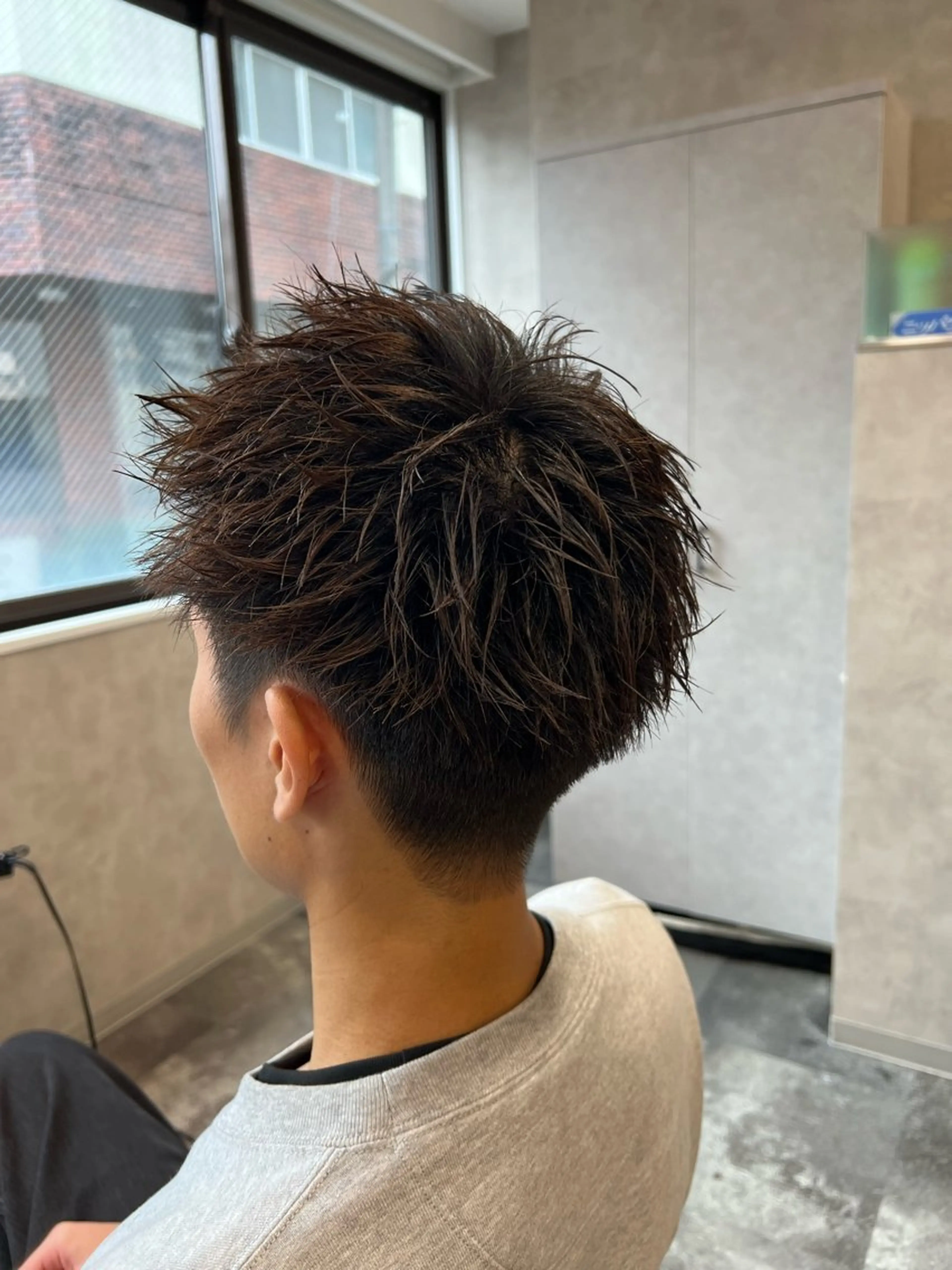ショート カラー ヘアアレンジ メンズ メンズパーマ メンズショート スパイキーショート メンズツイストパーマ 波巻きパーマ カット メンズ特化/カラー/ パーマ/ケイシンのヘアスタイル