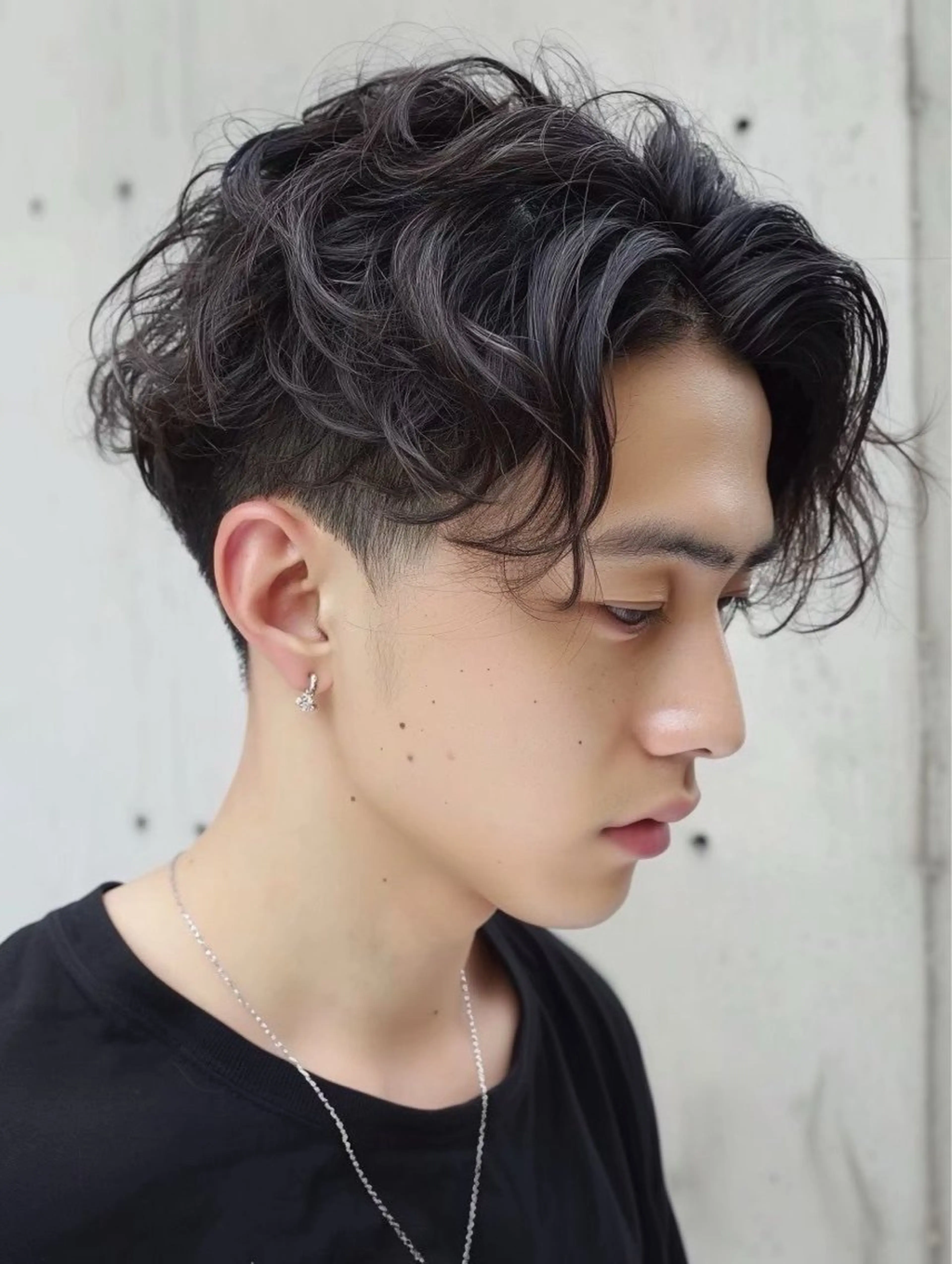 ショート パーマ メンズ カット パーマ ナチュラル×色気パ ーマ 渋谷/マナミのヘアスタイル