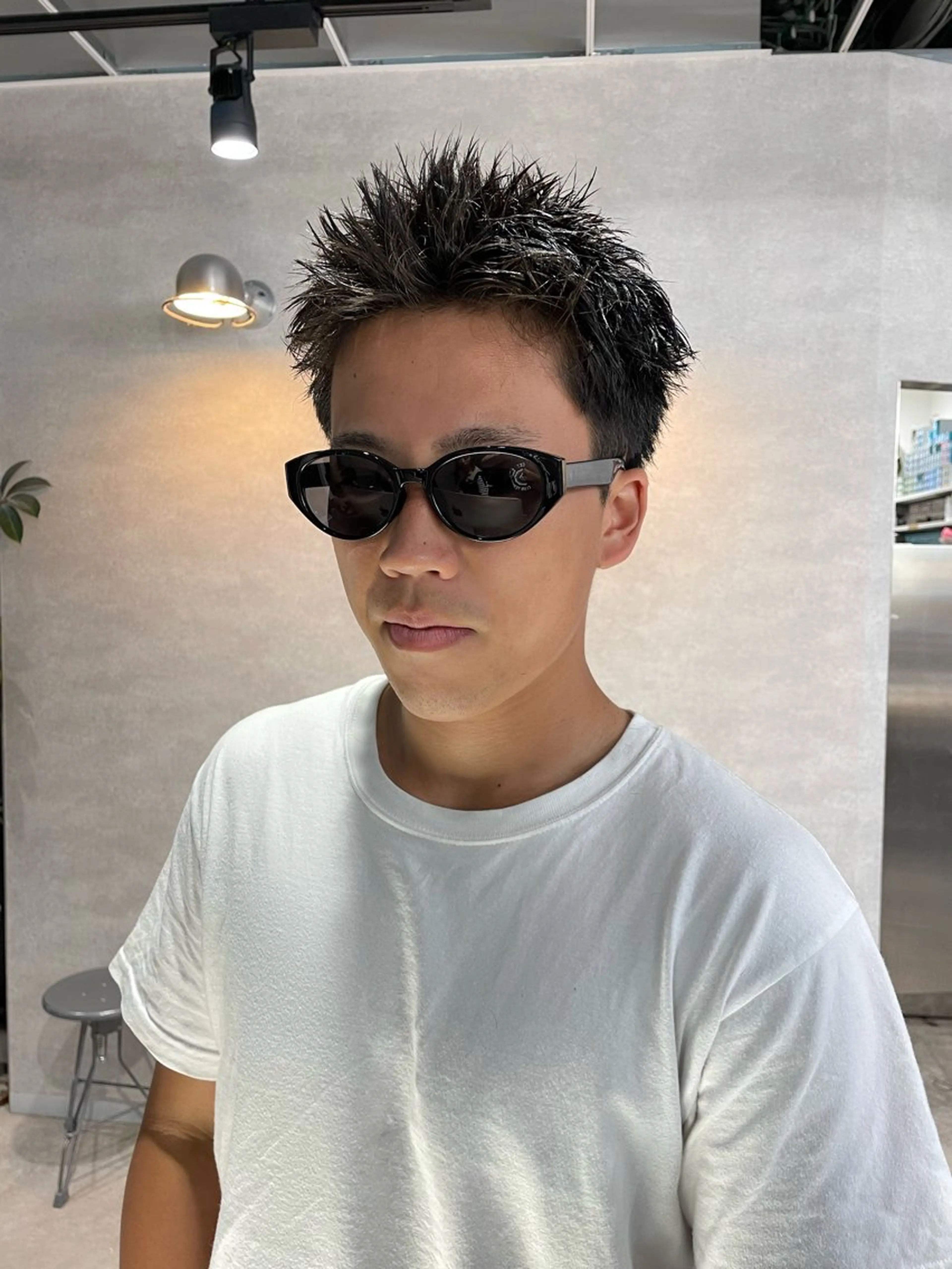 ショート メンズ スパイキーショート ショートヘア カット 垢抜けハイトーン☀/ 笑顔の美容師/しゅんのヘアスタイル