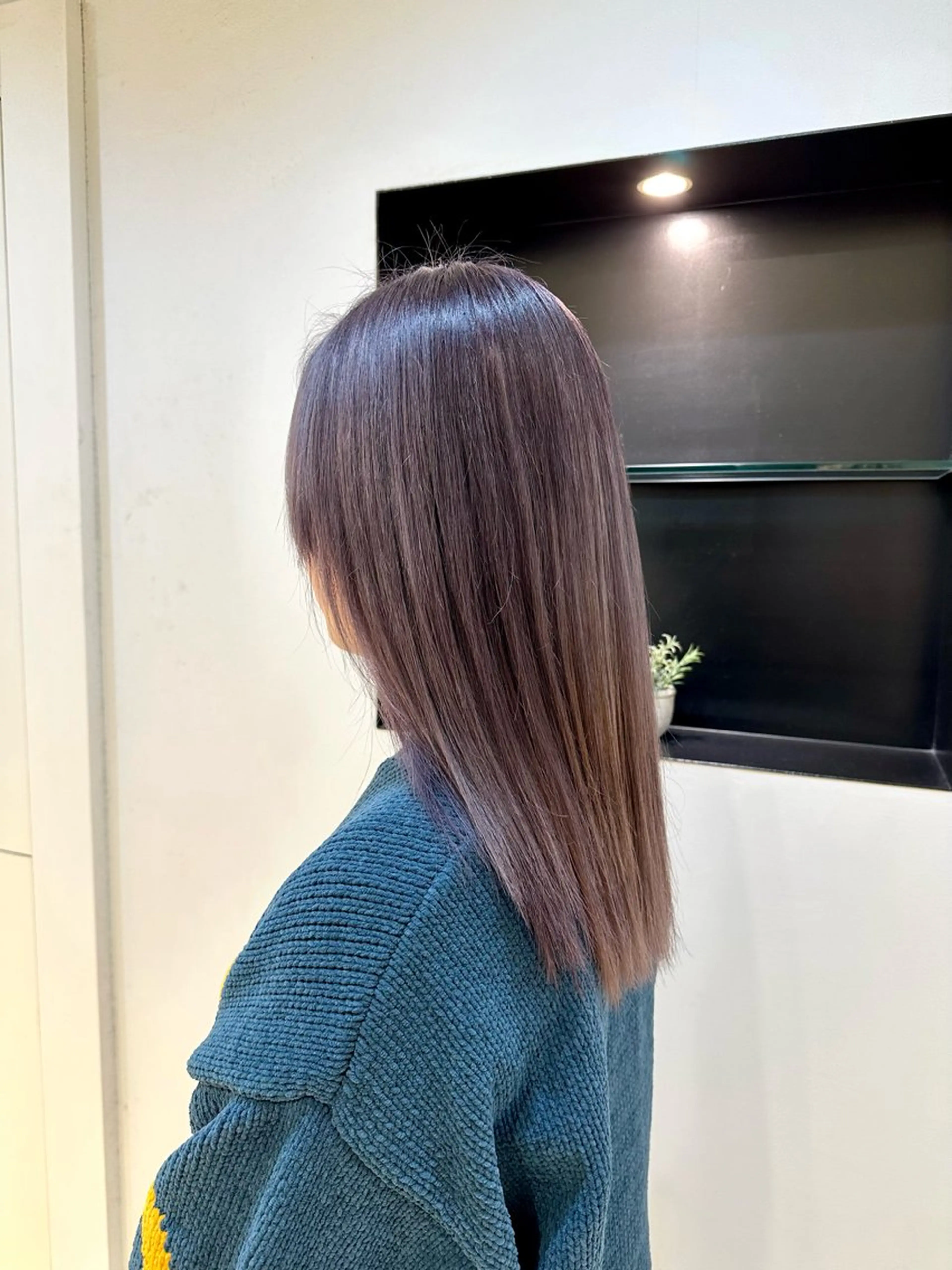 ミディアム カラー TAYA大阪上本町所属・十場【髪質改善】 【ダブルカラー】のヘアスタイル