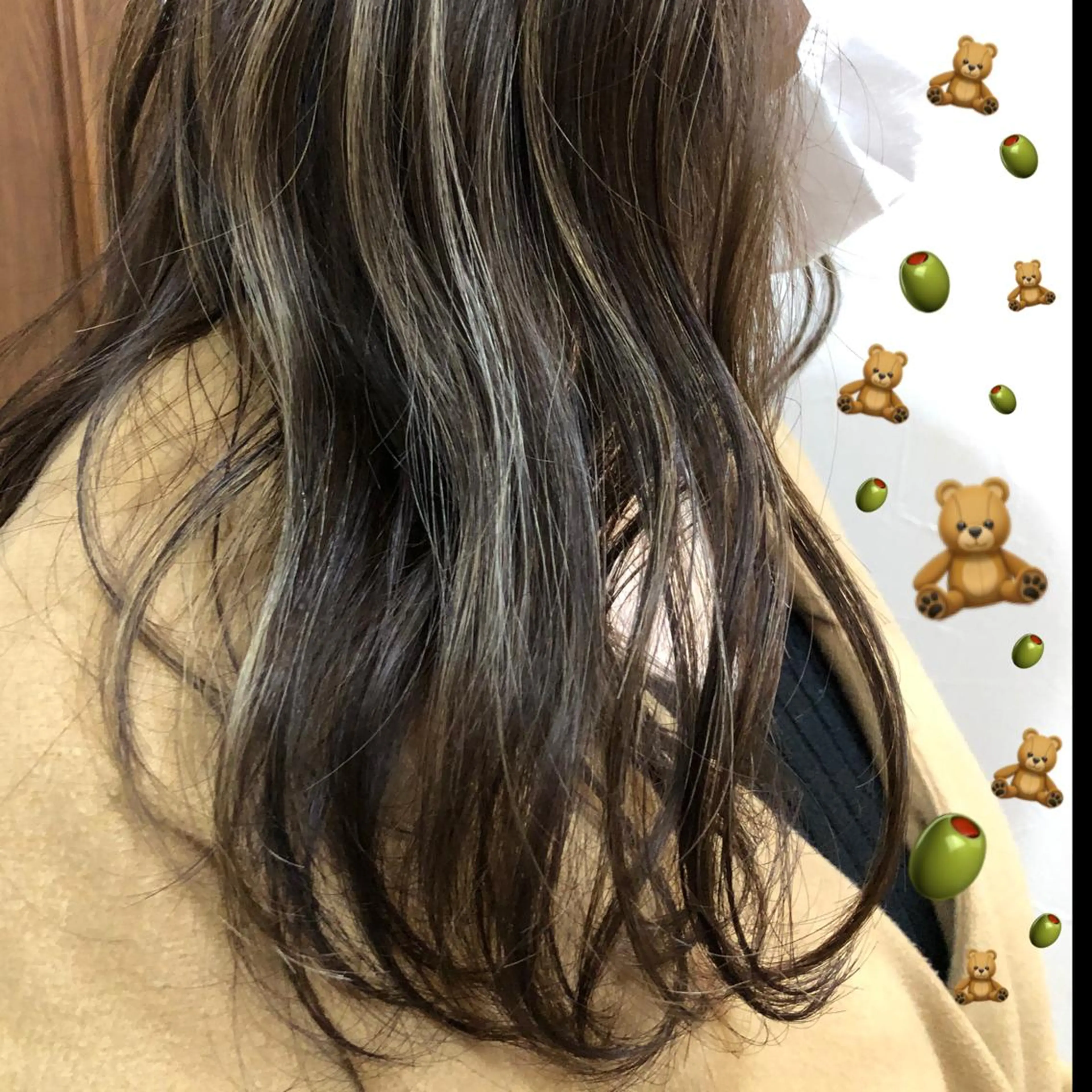セミロング カラー ハイライトカラー ハイライト カット ヘアカラー 🍊🍊COコ かぢあおい🍊🍊のヘアスタイル