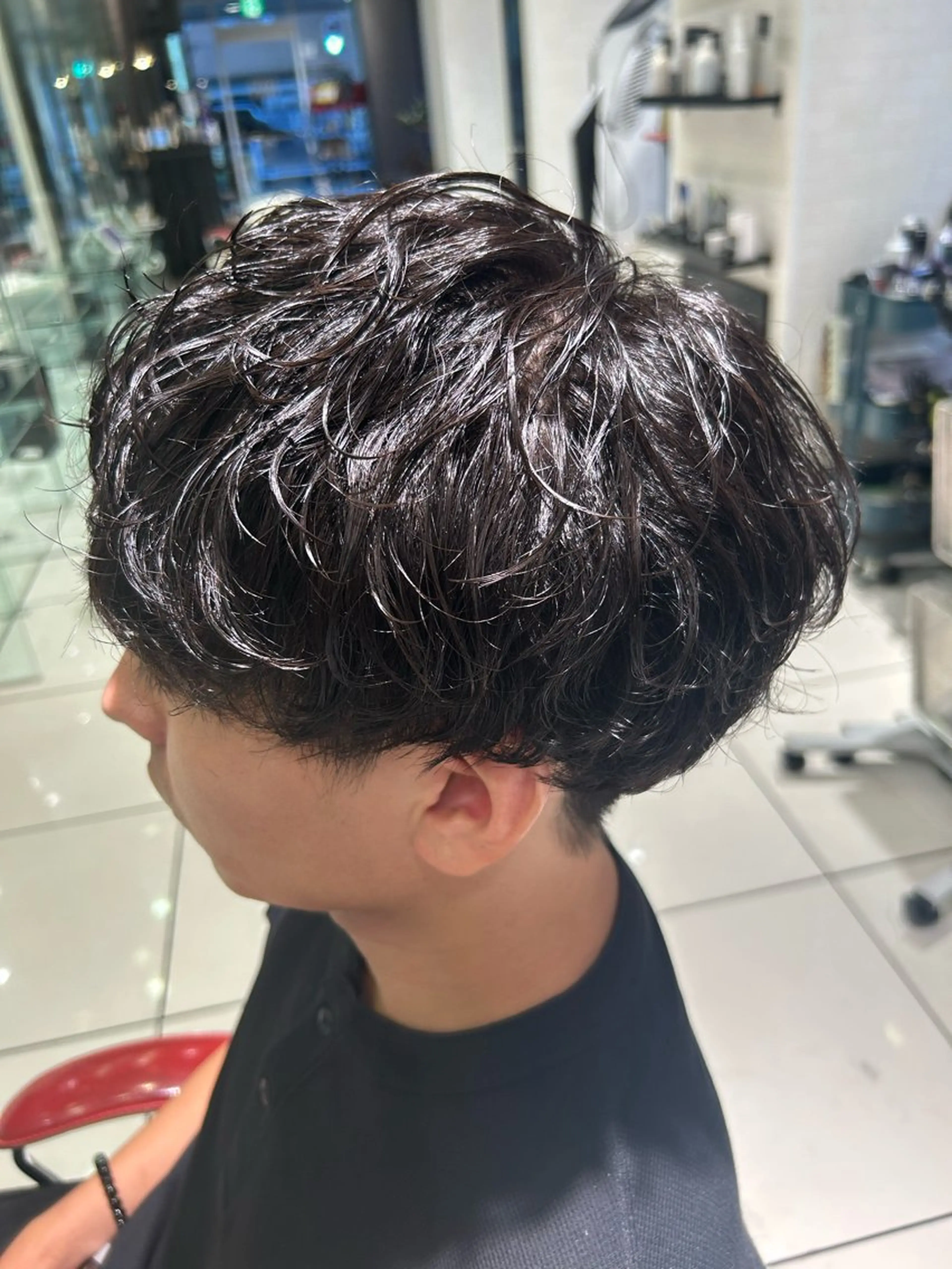 ショート パーマ カット パーマ トリートメント 小沼 正悟のヘアスタイル