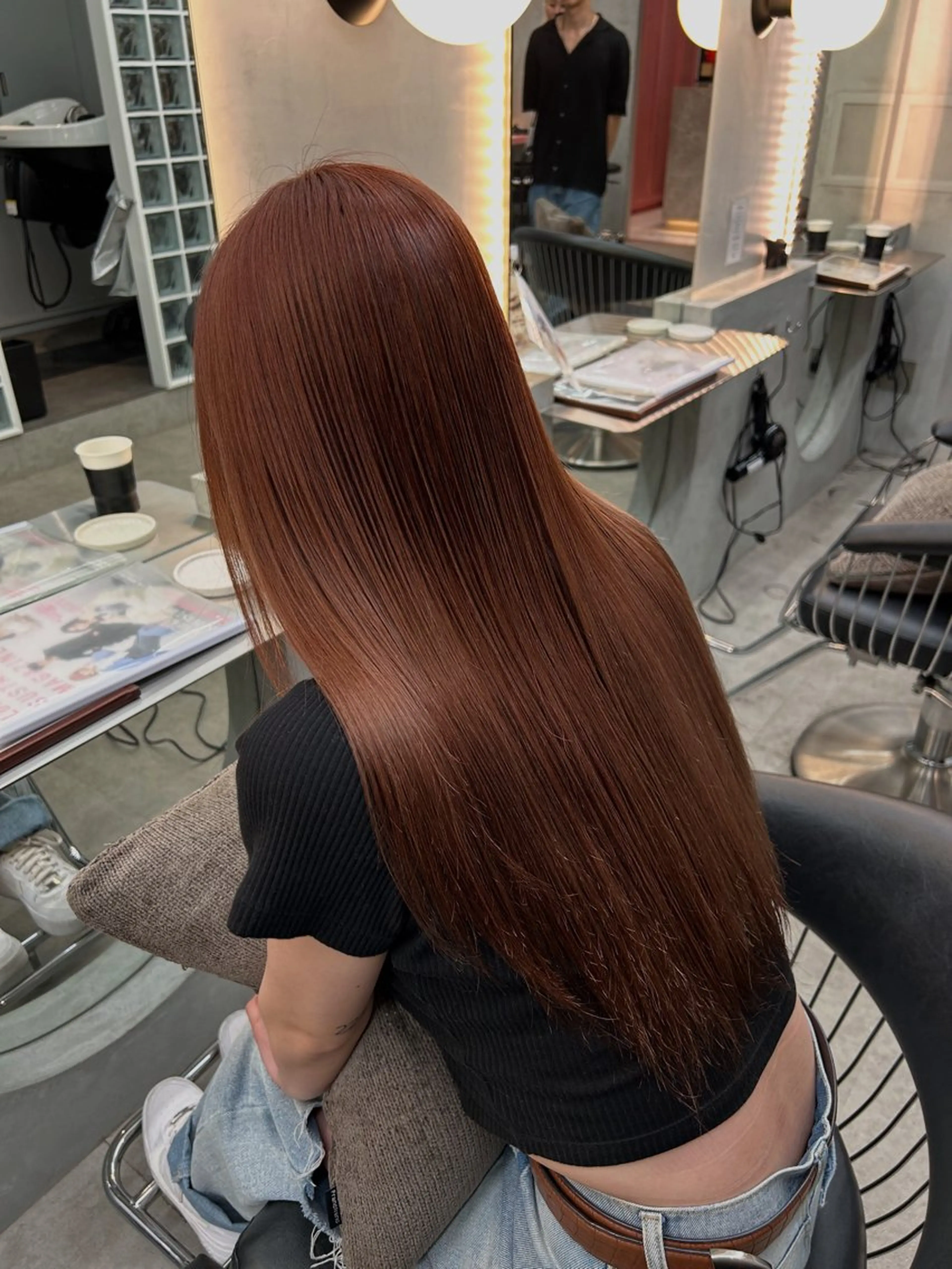 ロング 縮毛矯正 福島 海翼のヘアスタイル