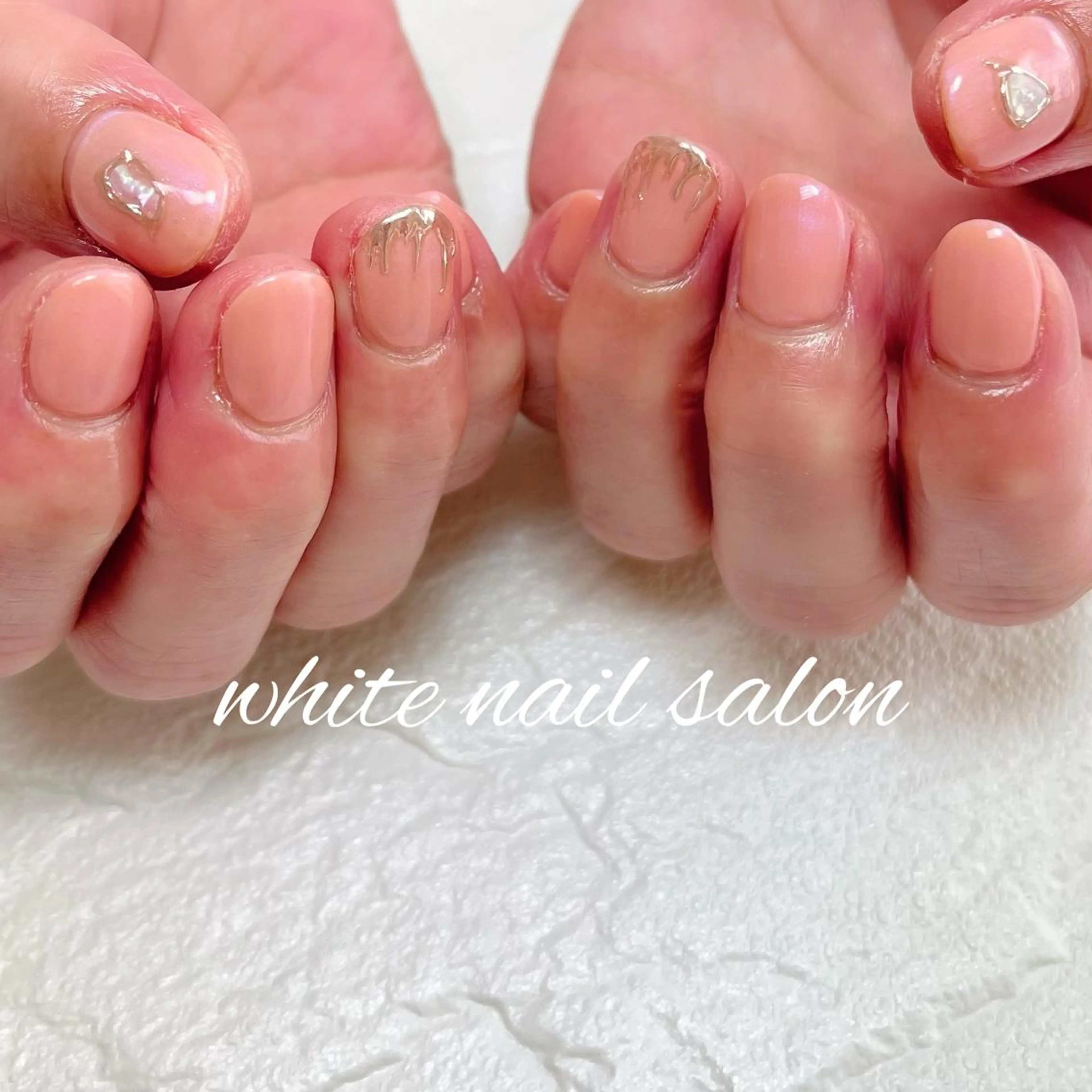 ネイル フットネイル ジェルネイル ハードジェル ラメ(グリッター) 持ち込み ハンドネイル white nail salonのネイルデザイン