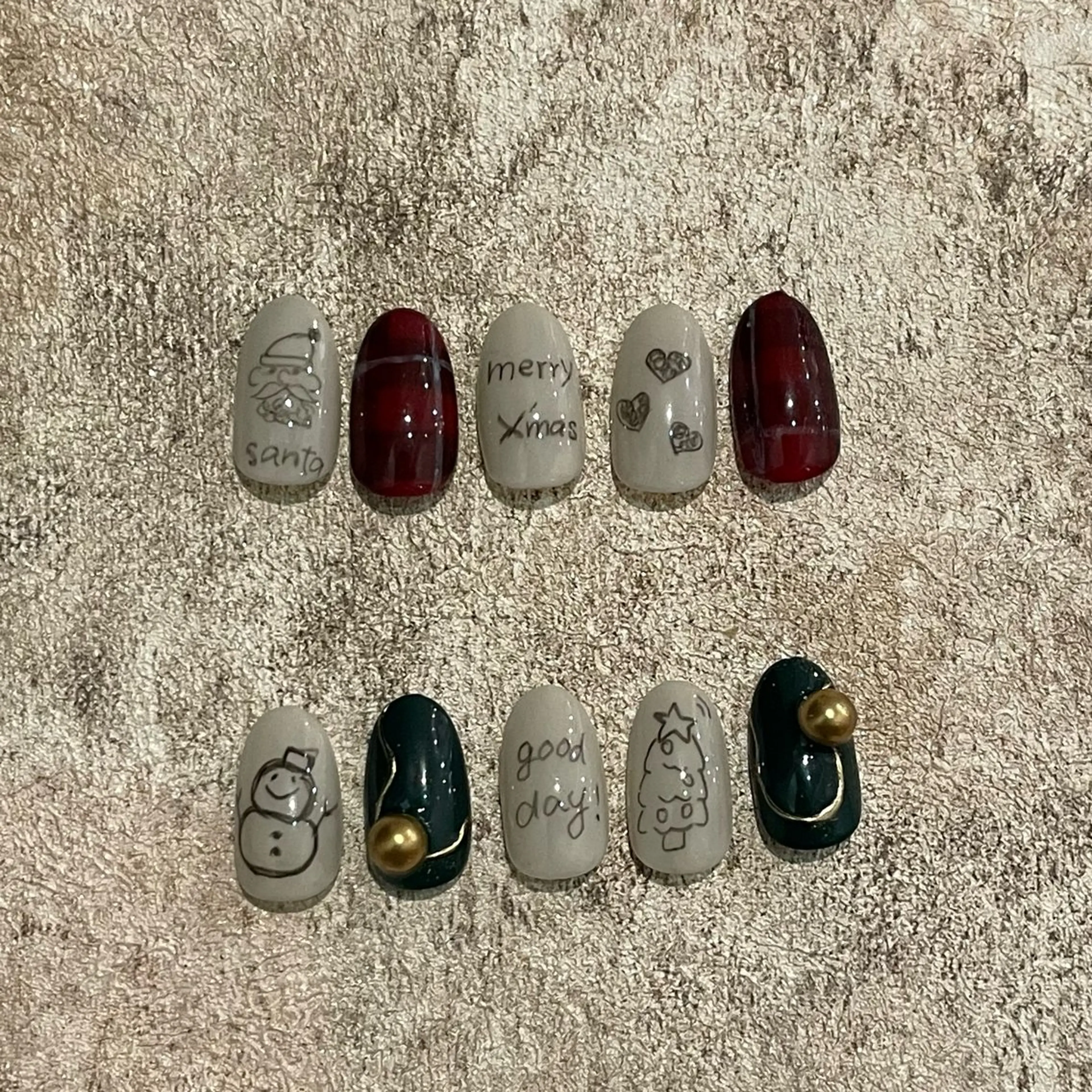 ネイル 冬ネイル クリスマス Dig.nail Marinoのネイルデザイン