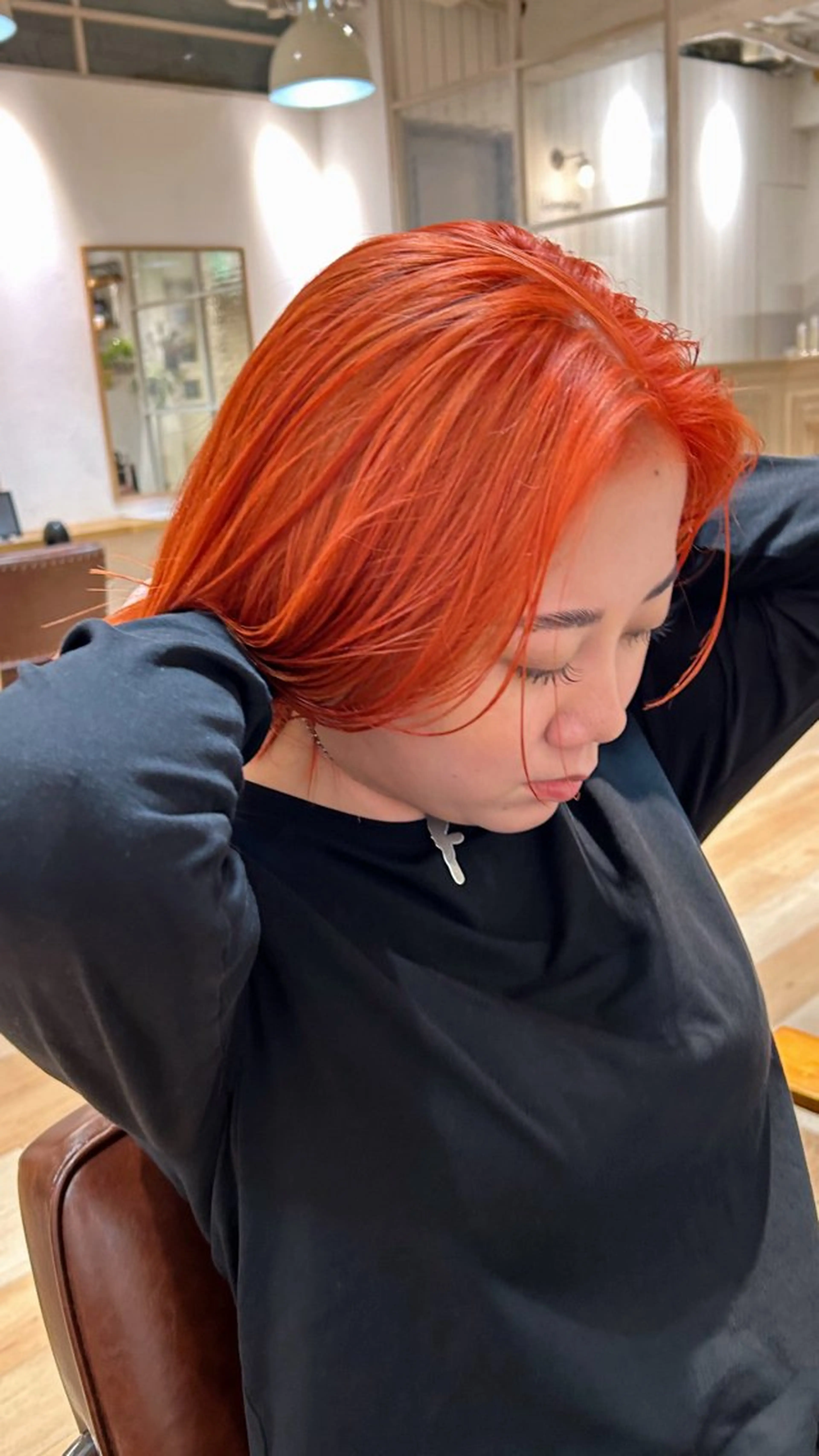 ミディアム カラー カット ヘアカラー トリートメント グレージュ× ボブ× ハイトーン　前田隆太のヘアスタイル