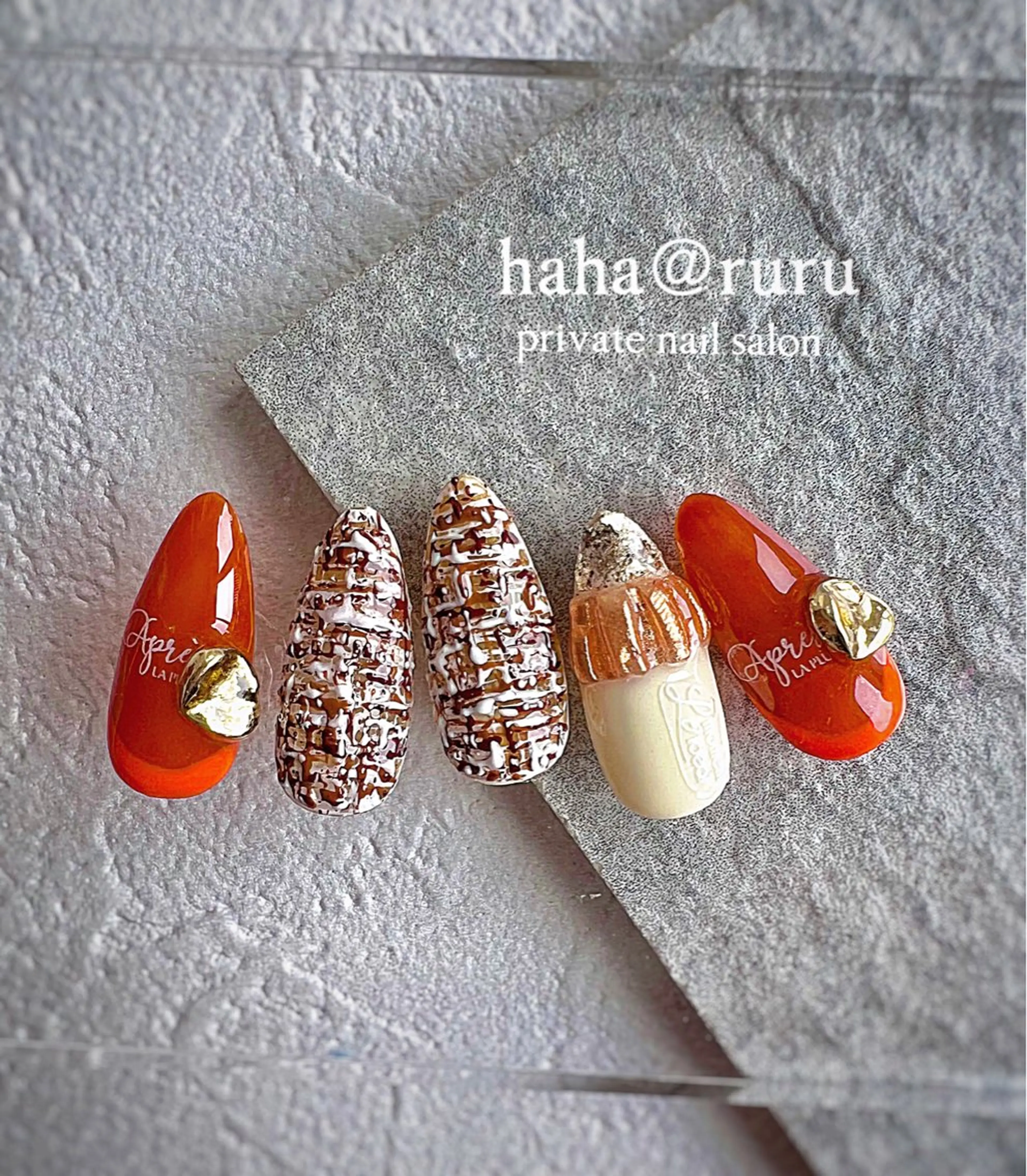 ネイル ツイードネイル haha@ ruruのネイルデザイン