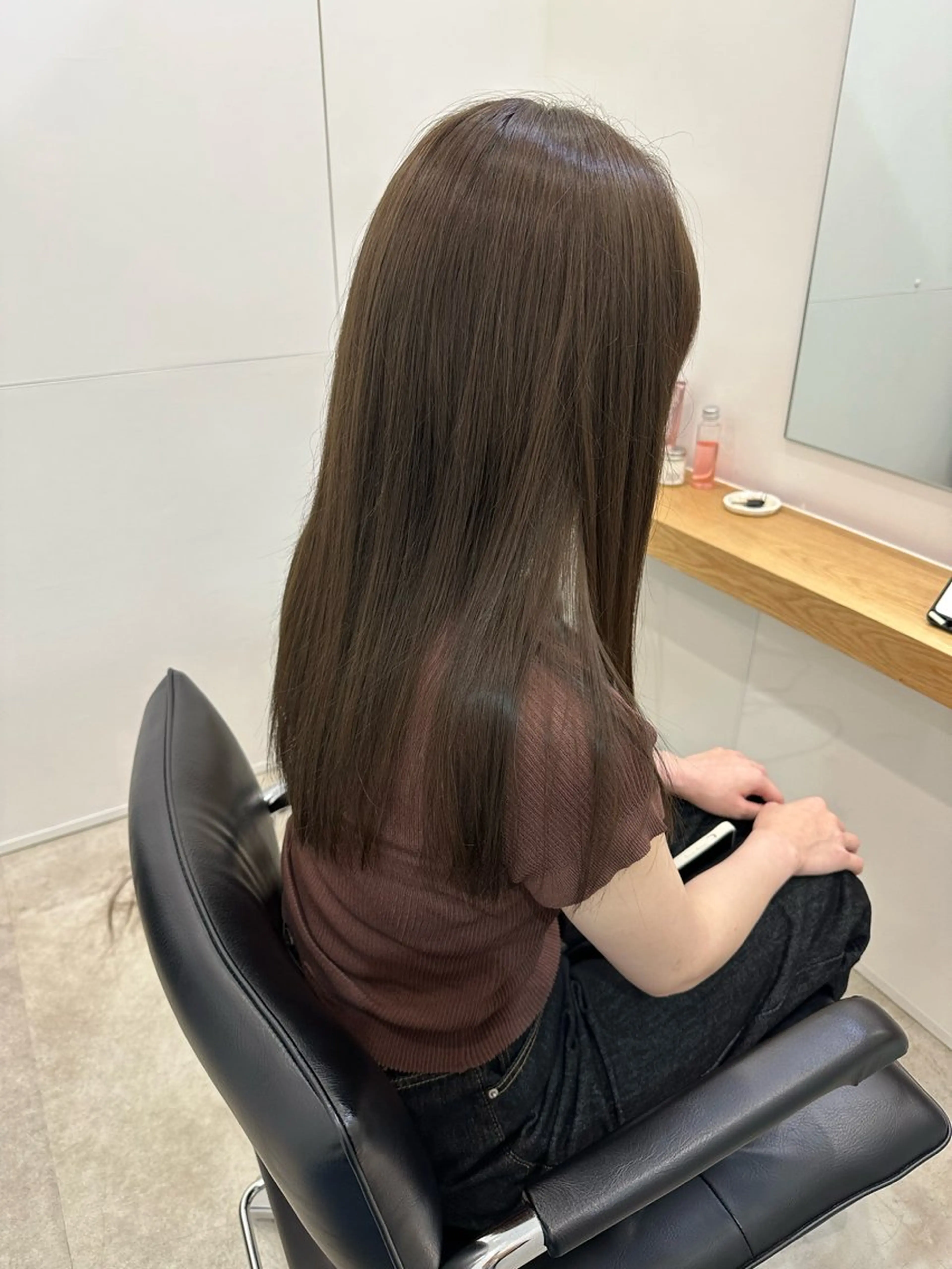 ロング カラー カット ヘアカラー 海外ヘア/ワンカラー 🍒nao.のヘアスタイル