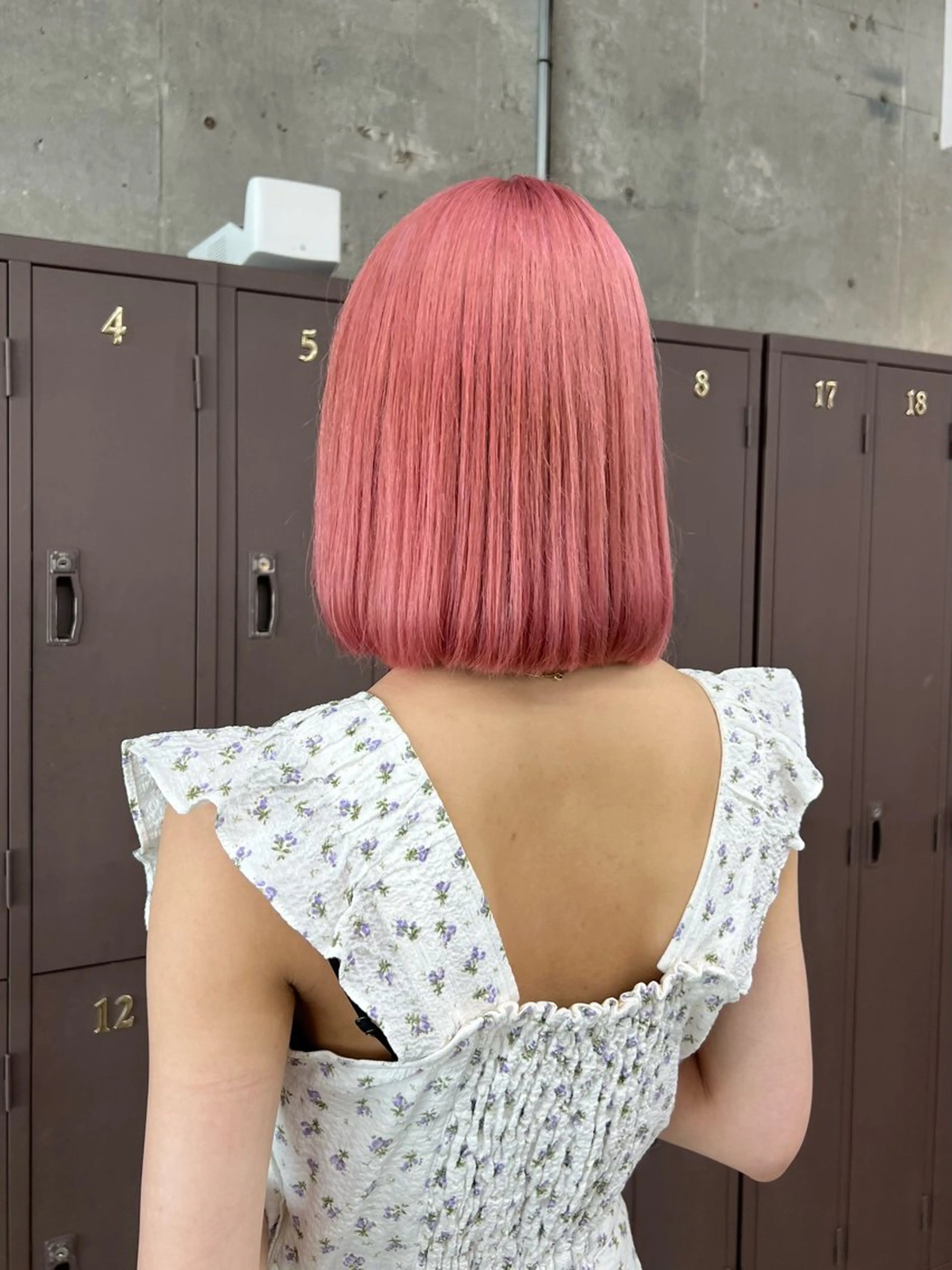 ミディアム カラー カット ヘアカラー トリートメント era所属・azumi/ボブ/暖 色/オリーブ/縮毛のヘアスタイル