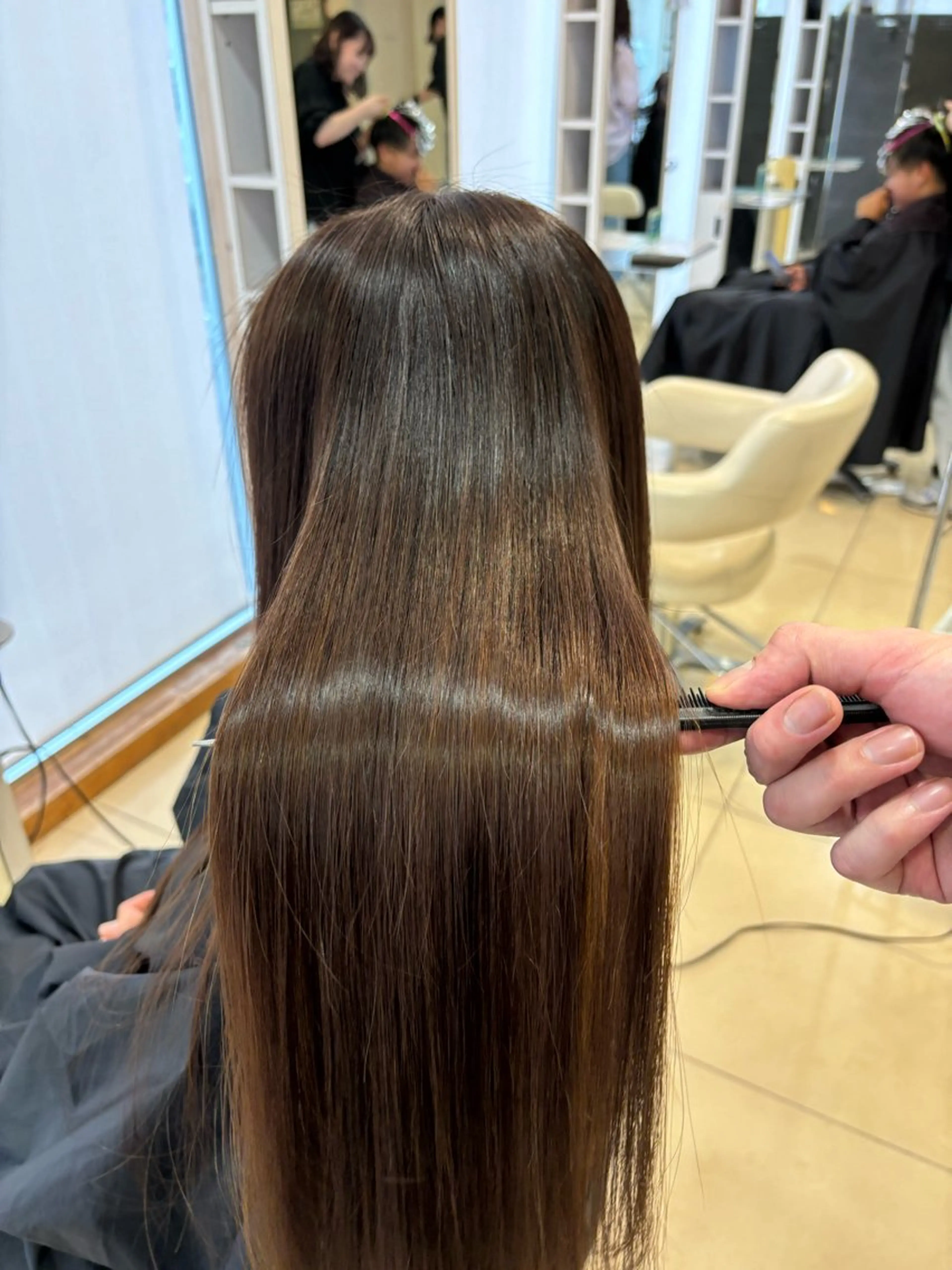 ロング 縮毛矯正 🎈カラーエステ 🎈通事  啓人のヘアスタイル