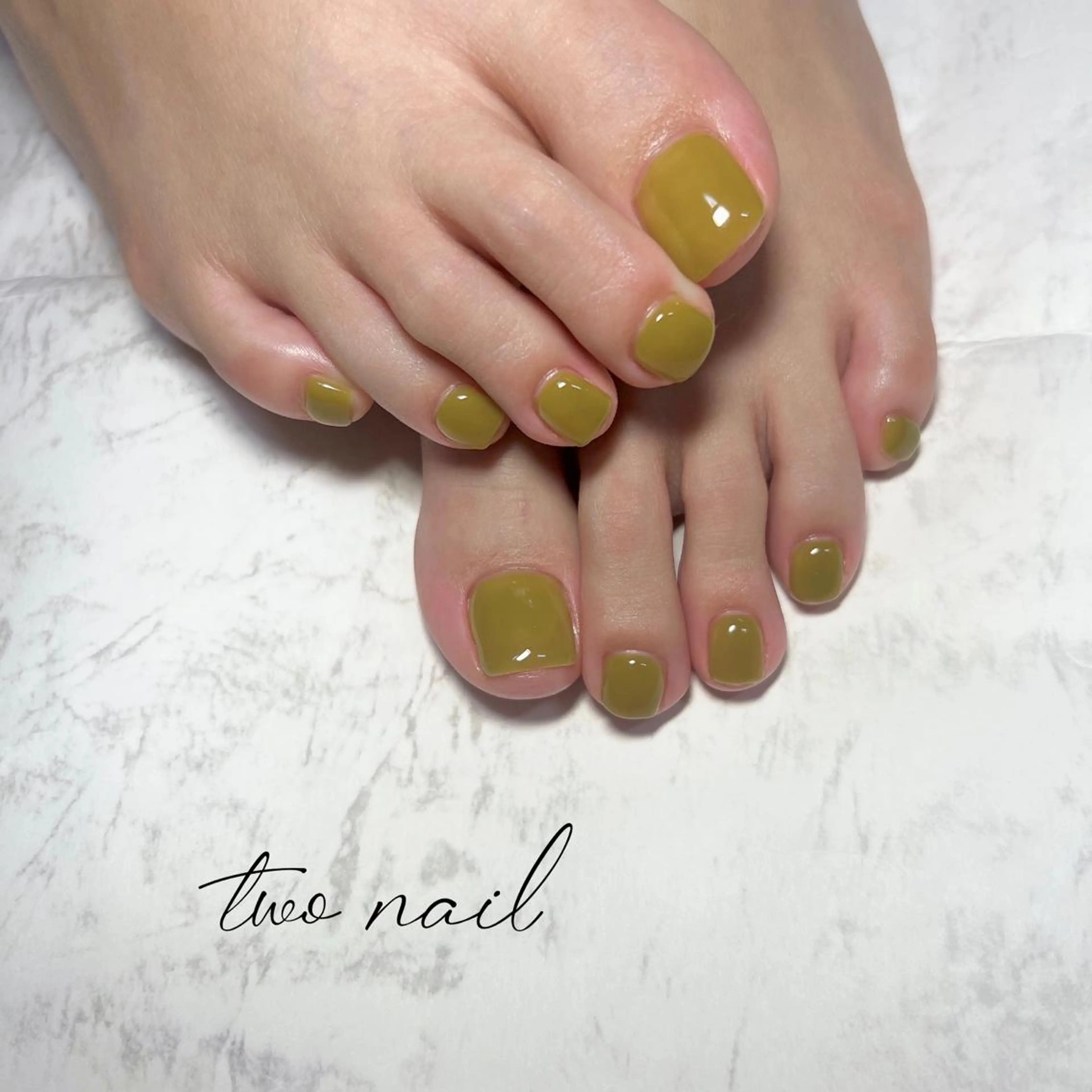 ネイル アートネイル フットネイル ハート ニュアンスネイル ホワイト フットネイル two nailのネイルデザイン