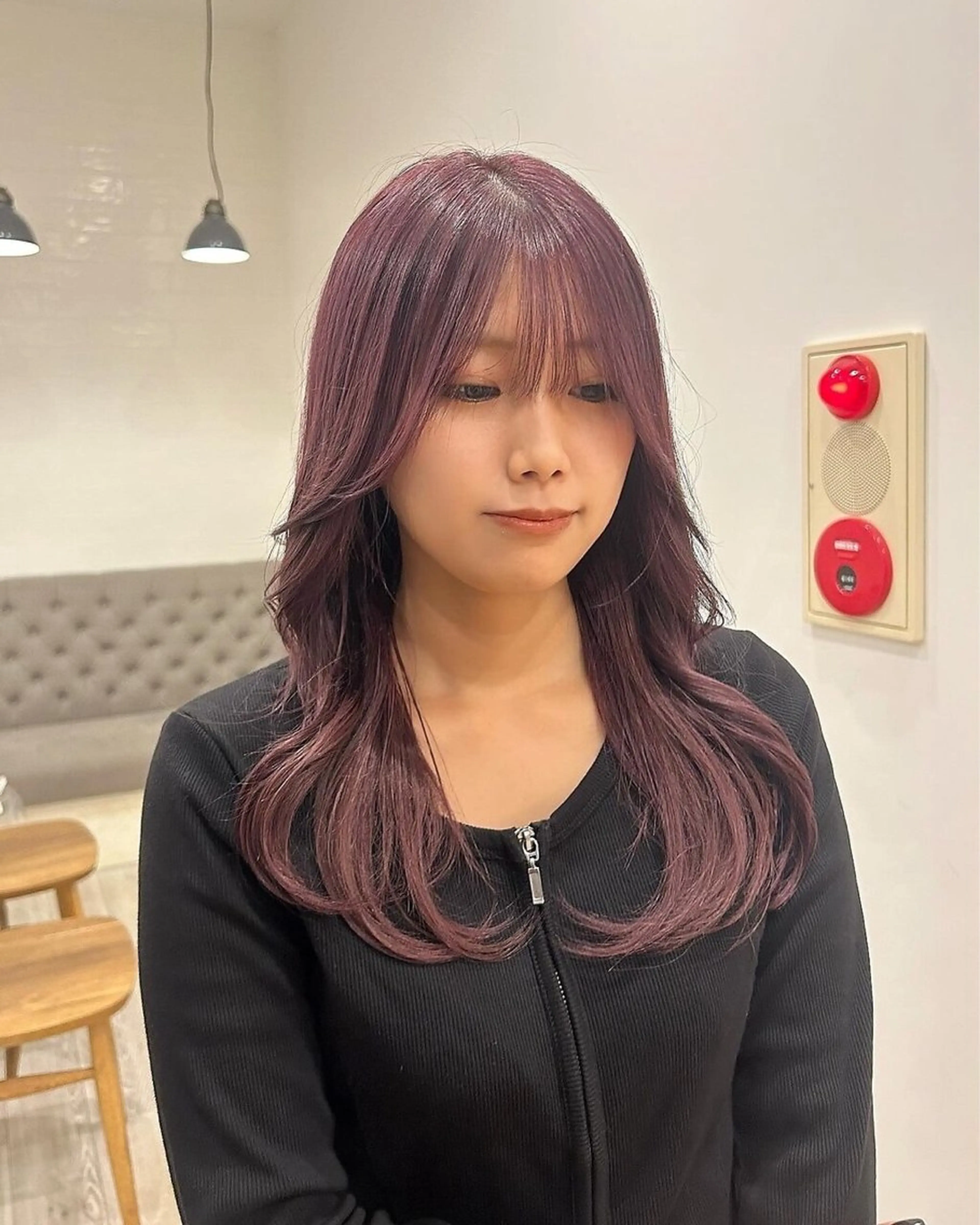 カラー 透明感カラー ラベンダーカラー rino カットモデル/名古屋のヘアスタイル