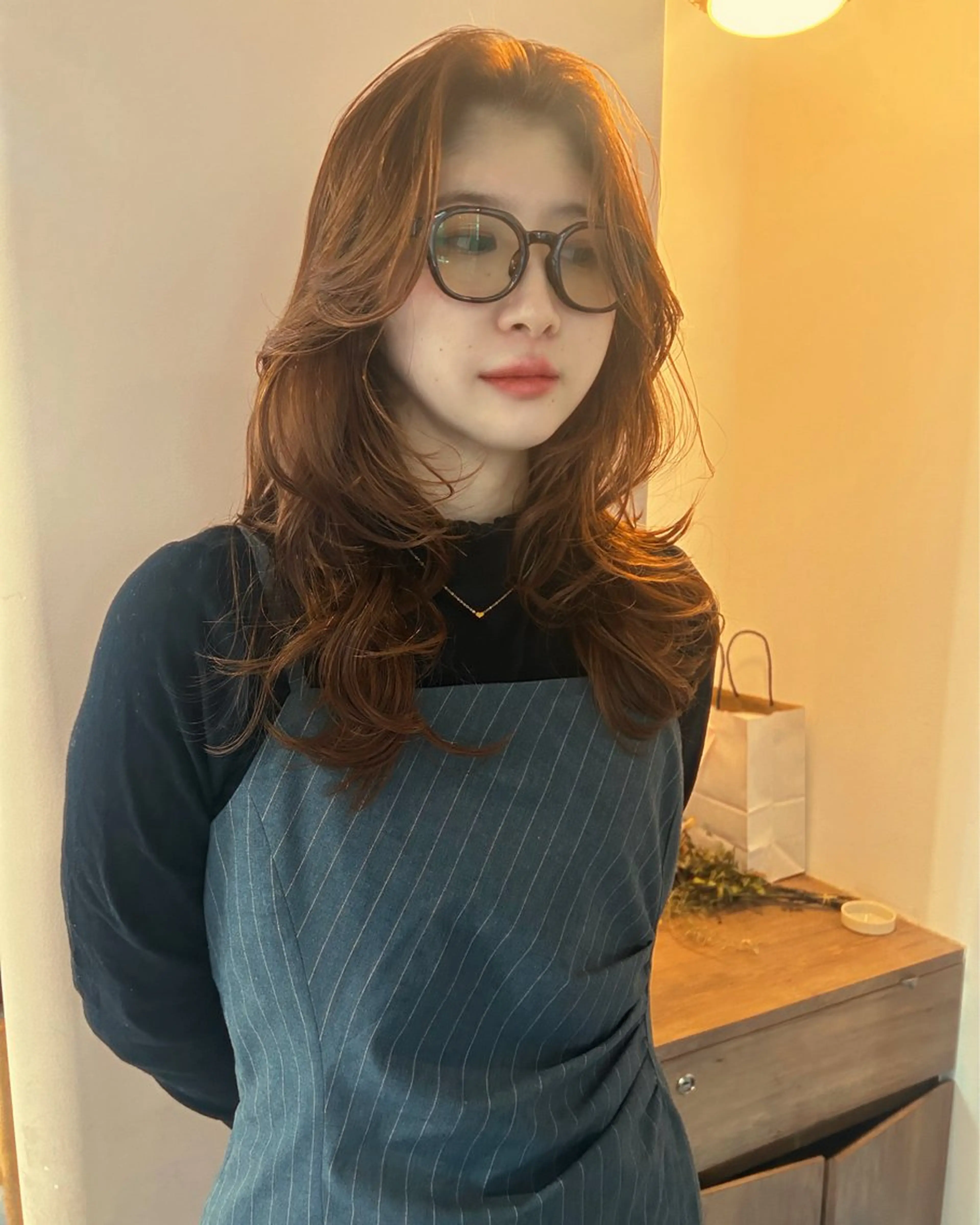 ロング ヘアアレンジ カット ヘアカラー 🎀suzuna 透明感colorのヘアスタイル