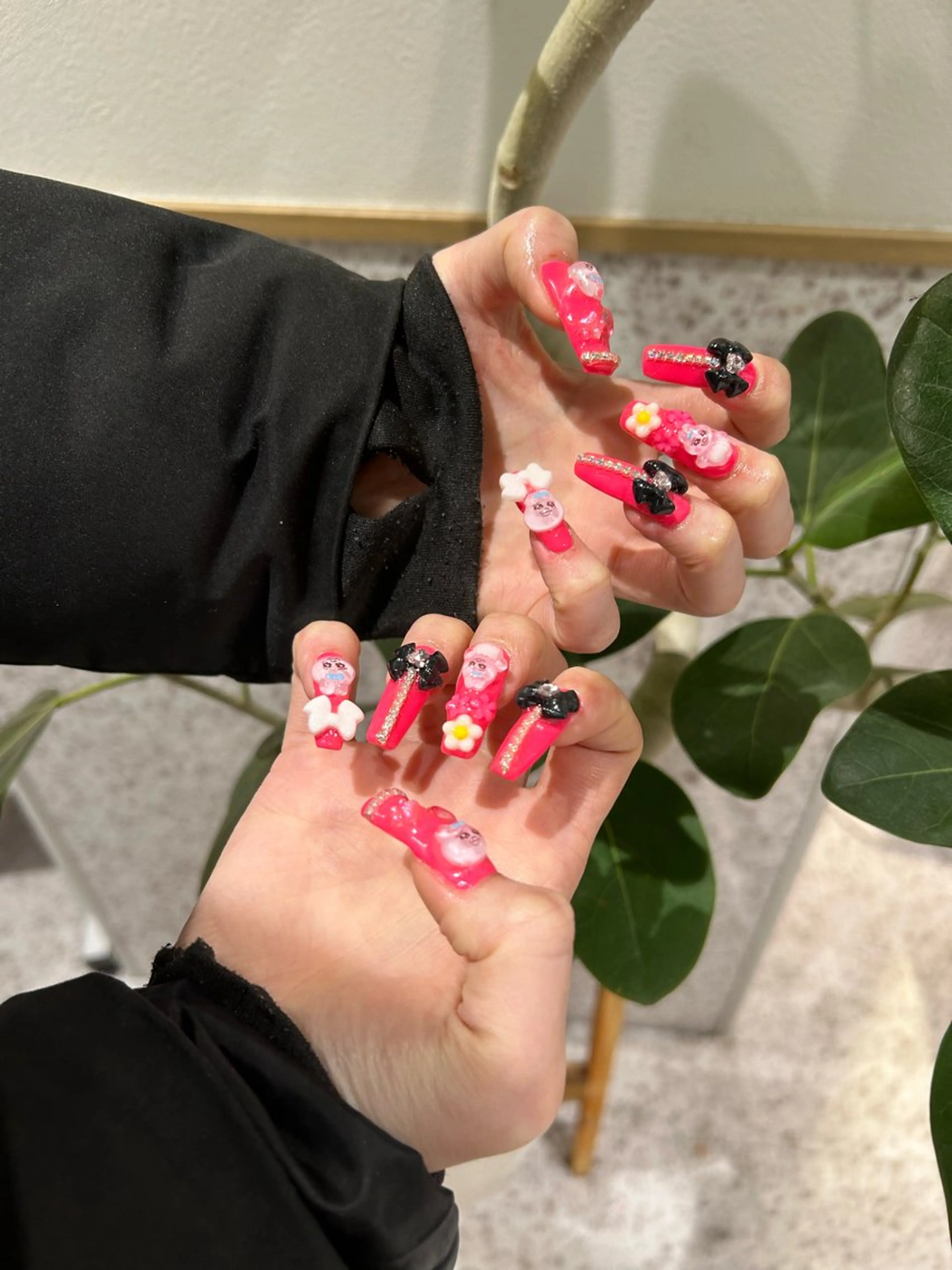 ネイル 成人式 長さ出し 韓国ネイル ショートネイル ♡ハイトーン★ ネイル/しの♡のヘアスタイル