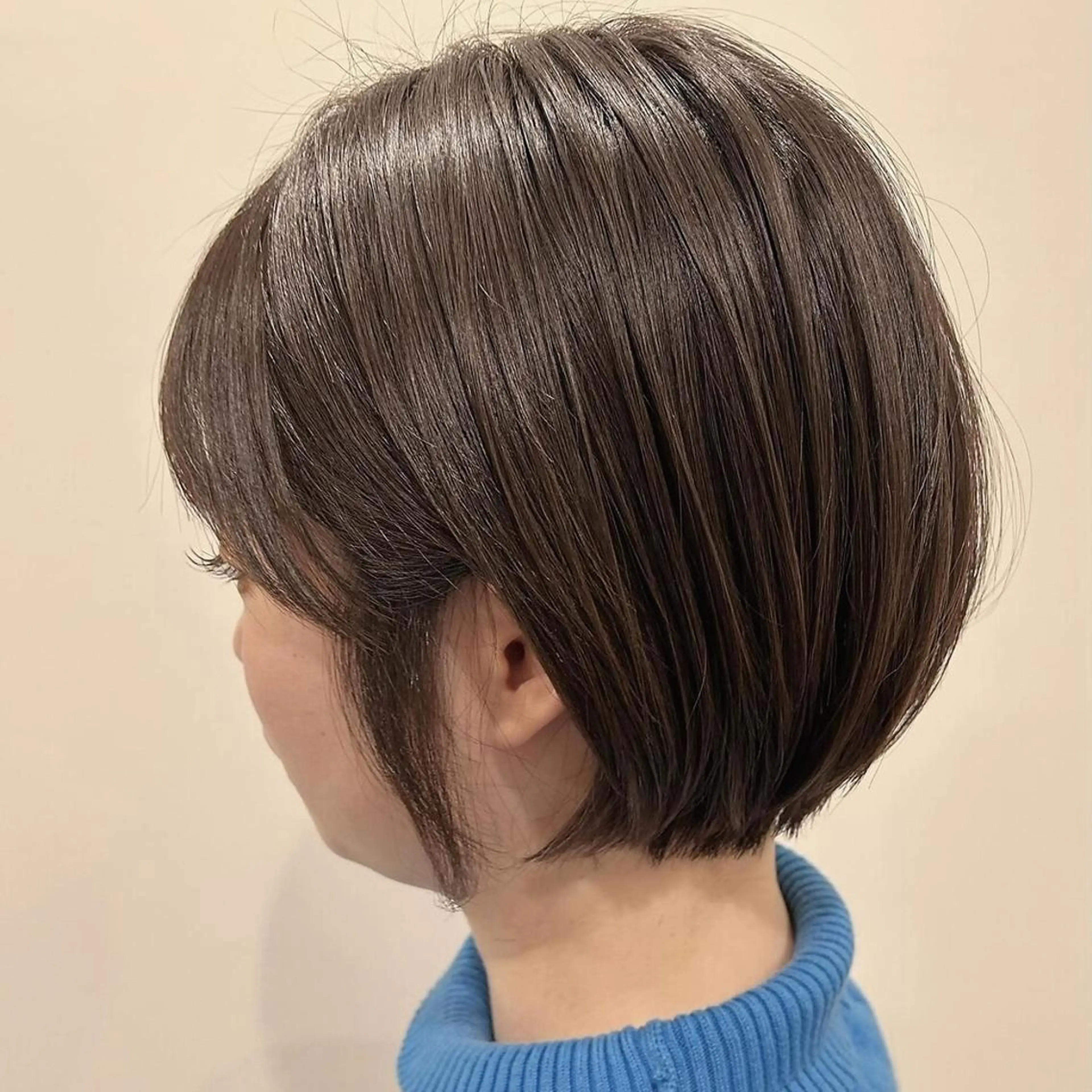 ショート ボブ レイヤーカット 小顔カット カット Halo/長居美容室 ショート/ROKIのヘアスタイル