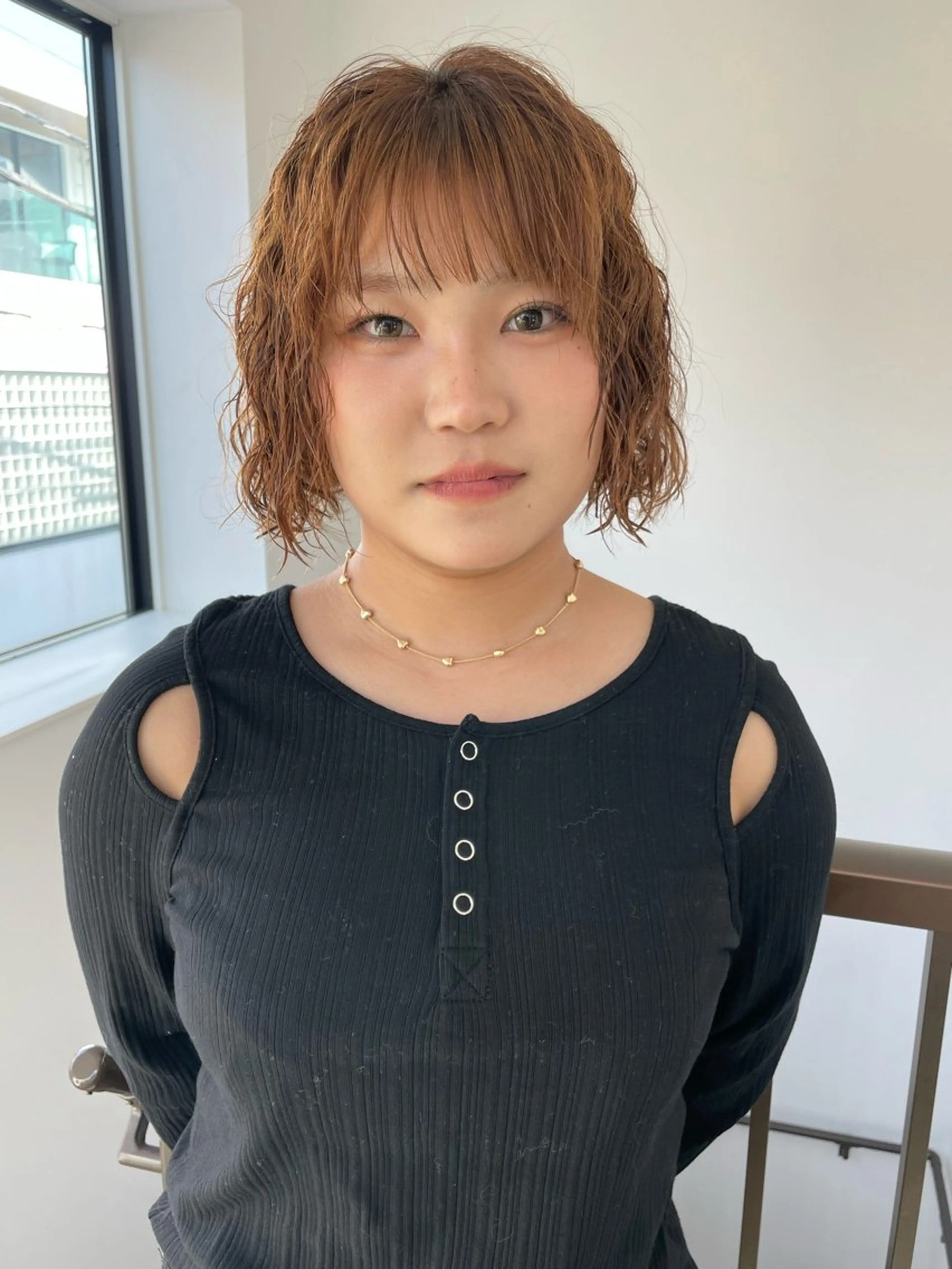 ショート パーマ Nalu pu loa hachi所属・金尾 凜のヘアスタイル