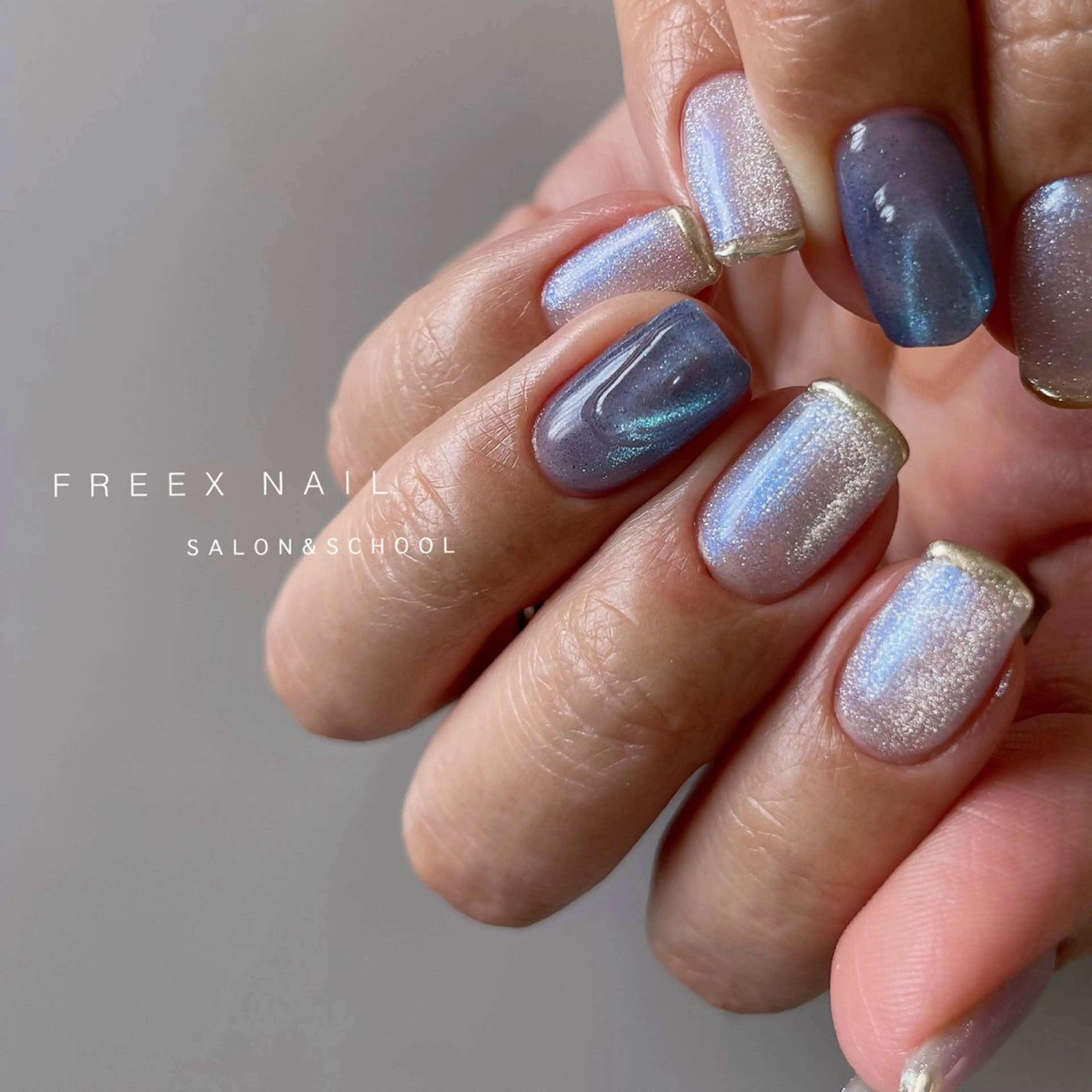 ネイル マグネットネイル ハンドネイル ハンドケア Freex nail所属・freex nail /ニュアンス/個性派のネイルデザイン
