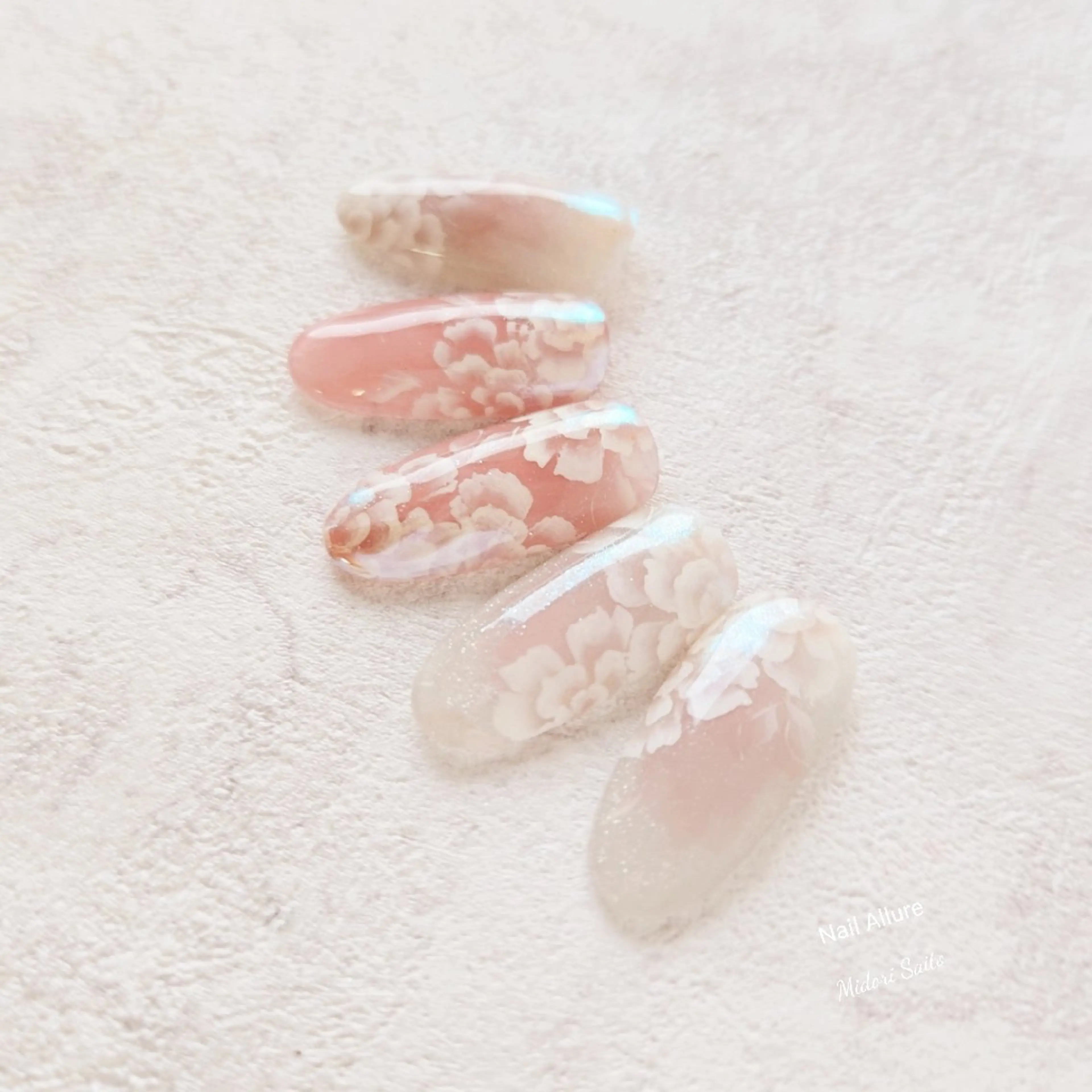 ネイル フラワーネイル ジェルネイル スカルプネイル 春ネイル Nail Allure(ネイル アルーア)所属・Nail Allureのネイルデザイン