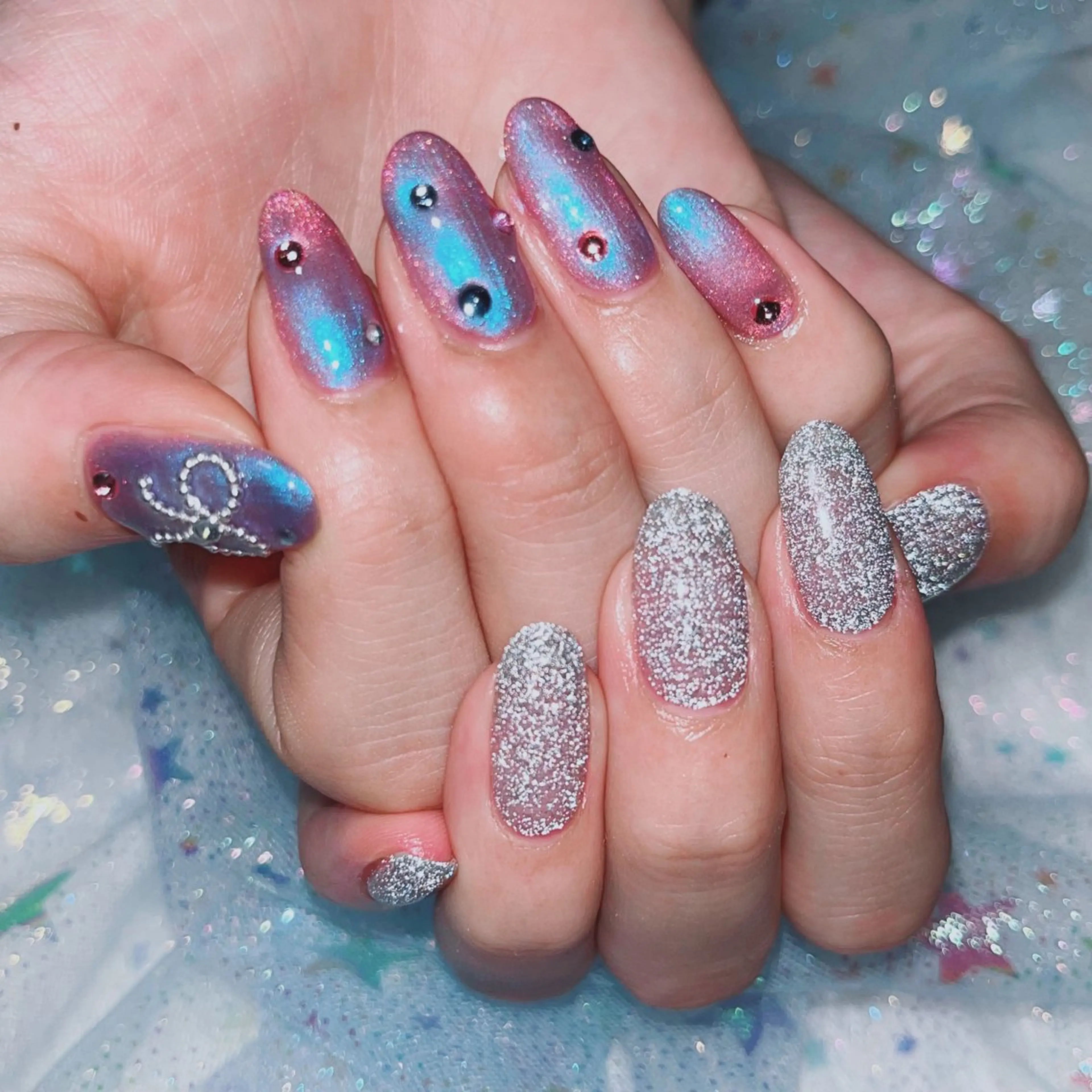 ネイル フラッシュネイル マグネットネイル ruirui.naildesign所属・RUI ☆のネイルデザイン