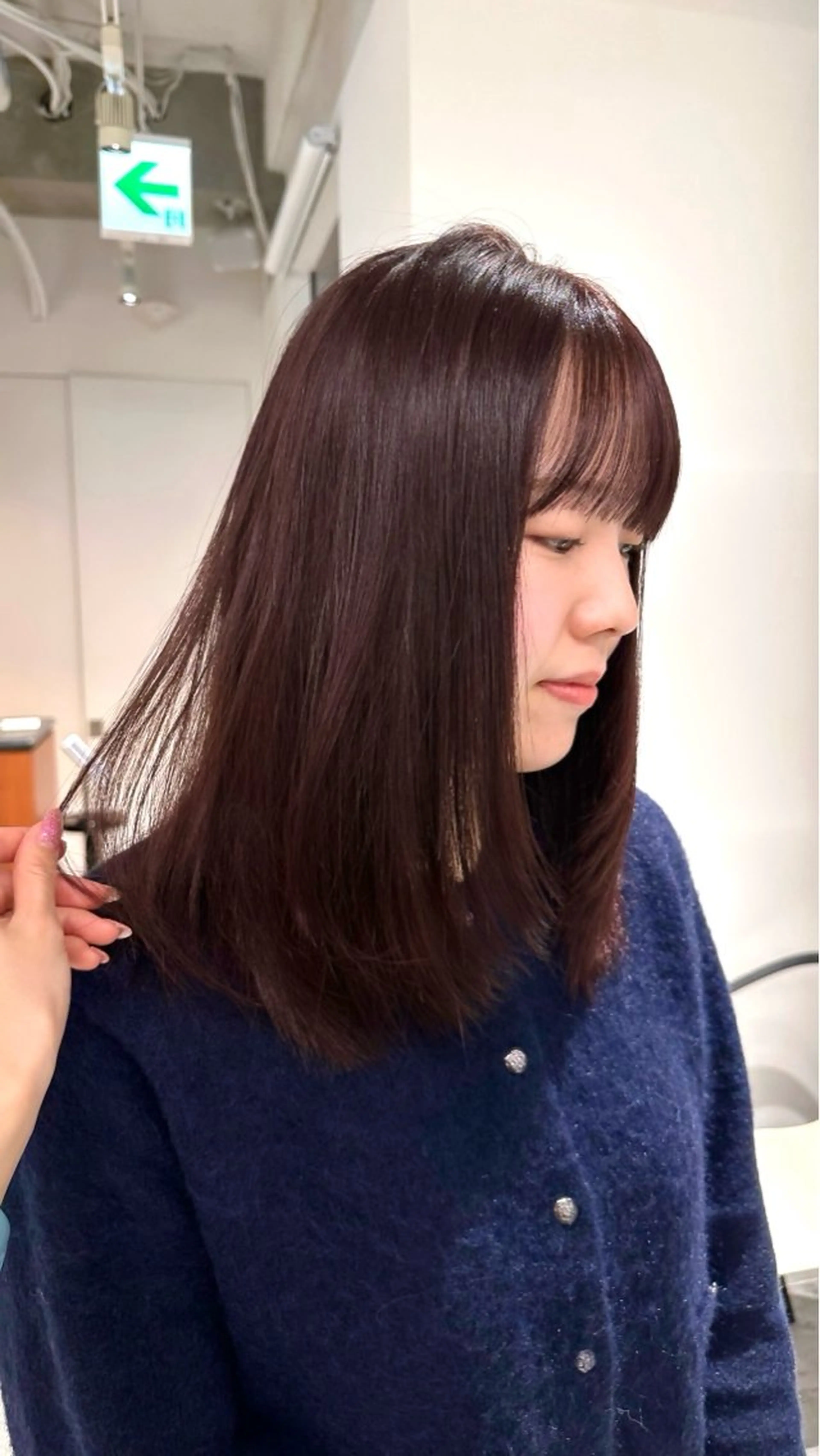 セミロング カラー 縮毛矯正/ネイル 🌻ひまわり🌻のヘアスタイル