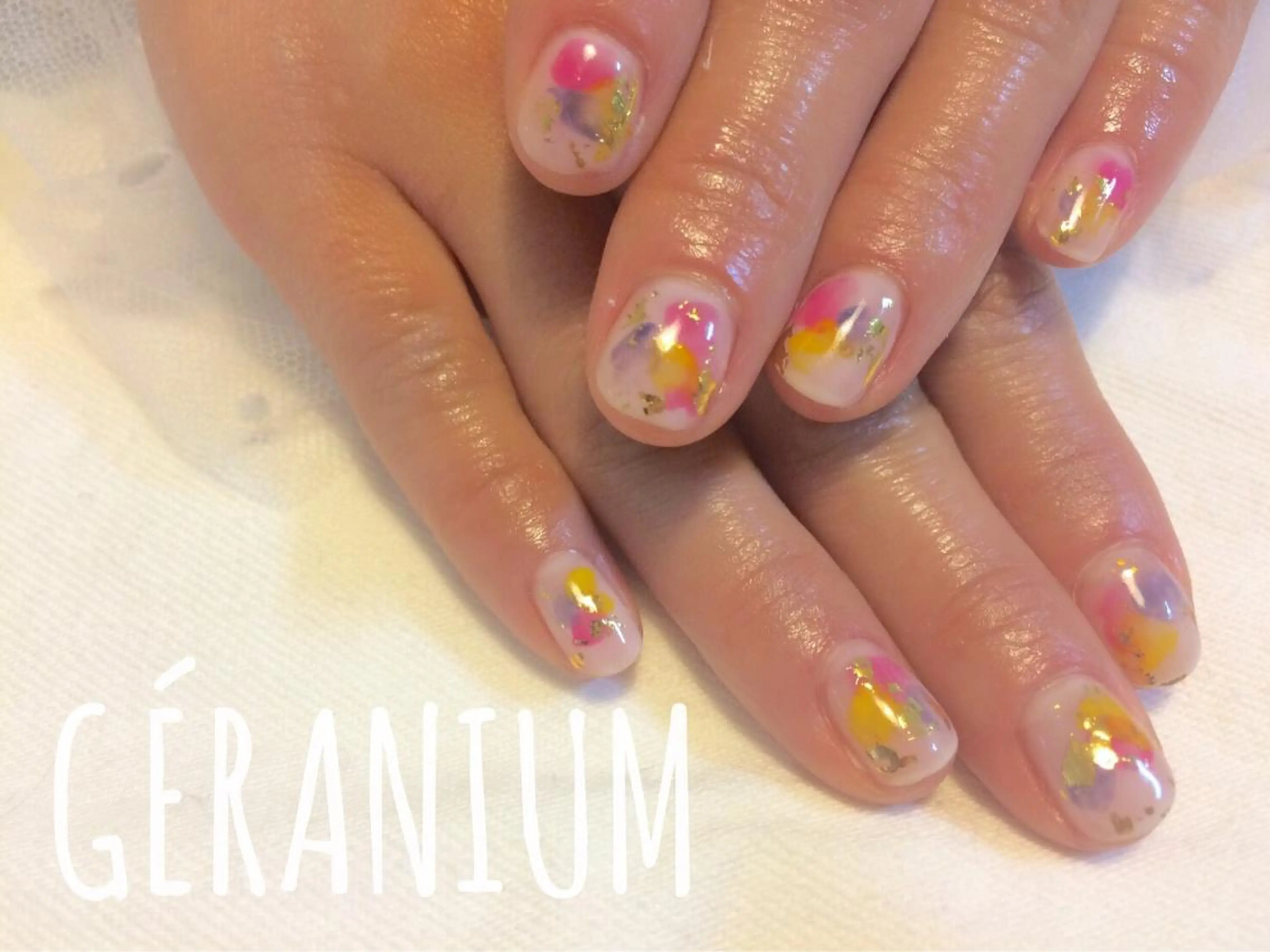 ネイル アートネイル 春ネイル GéRanium Harukaのネイルデザイン
