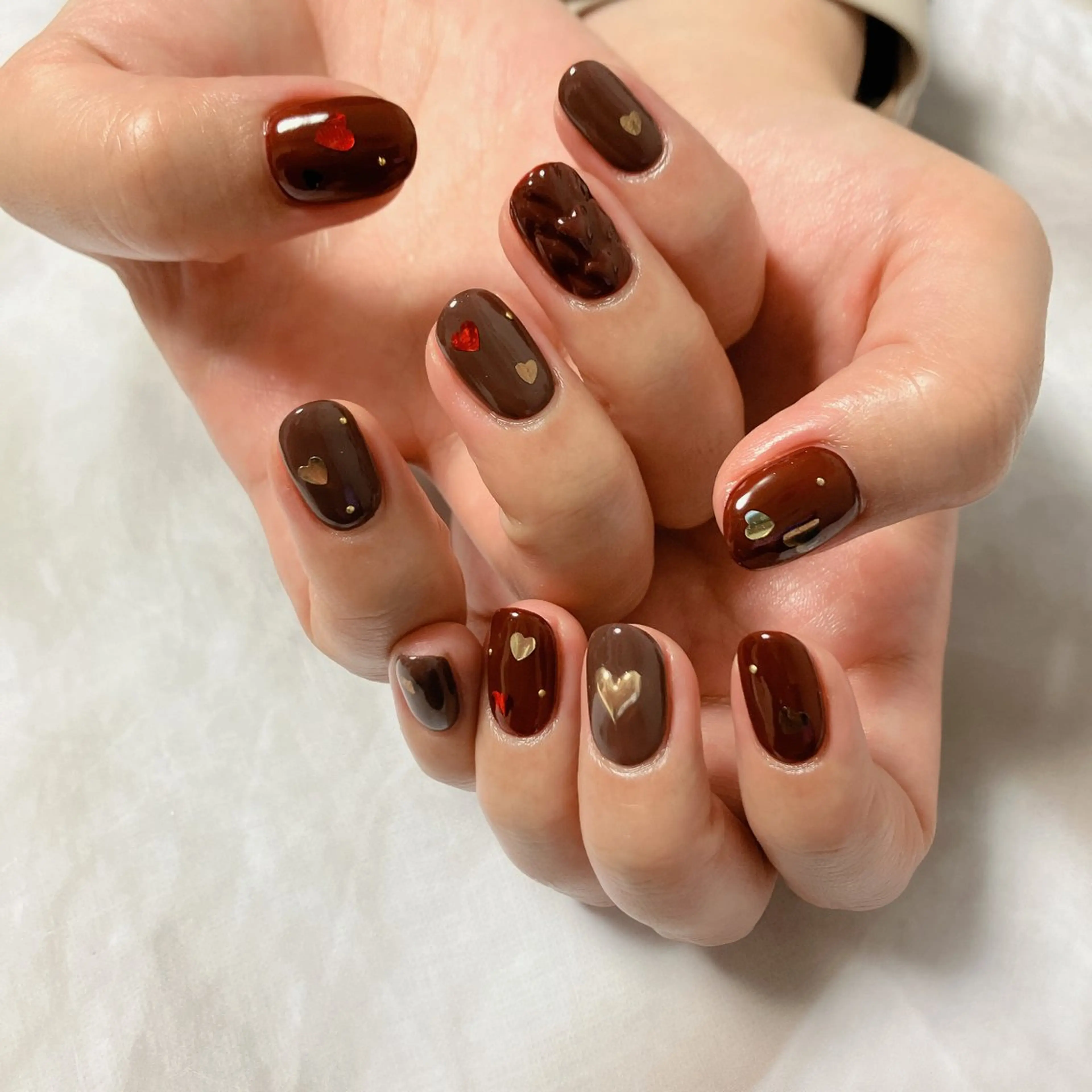ネイル バレンタイン ハンドネイル nailsalon Asryのネイルデザイン