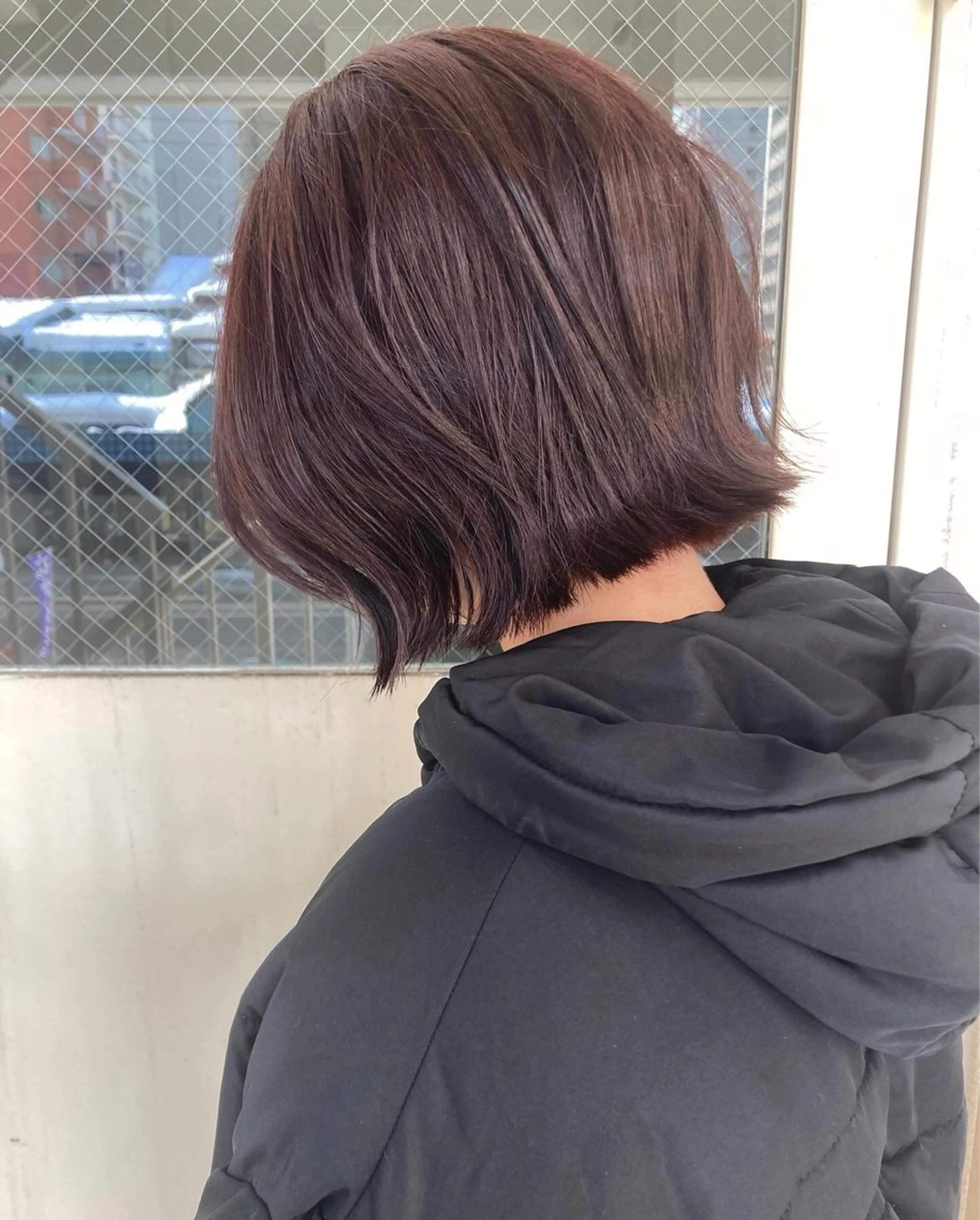 ショート ピンクブラウン roka ノゾミのヘアスタイル