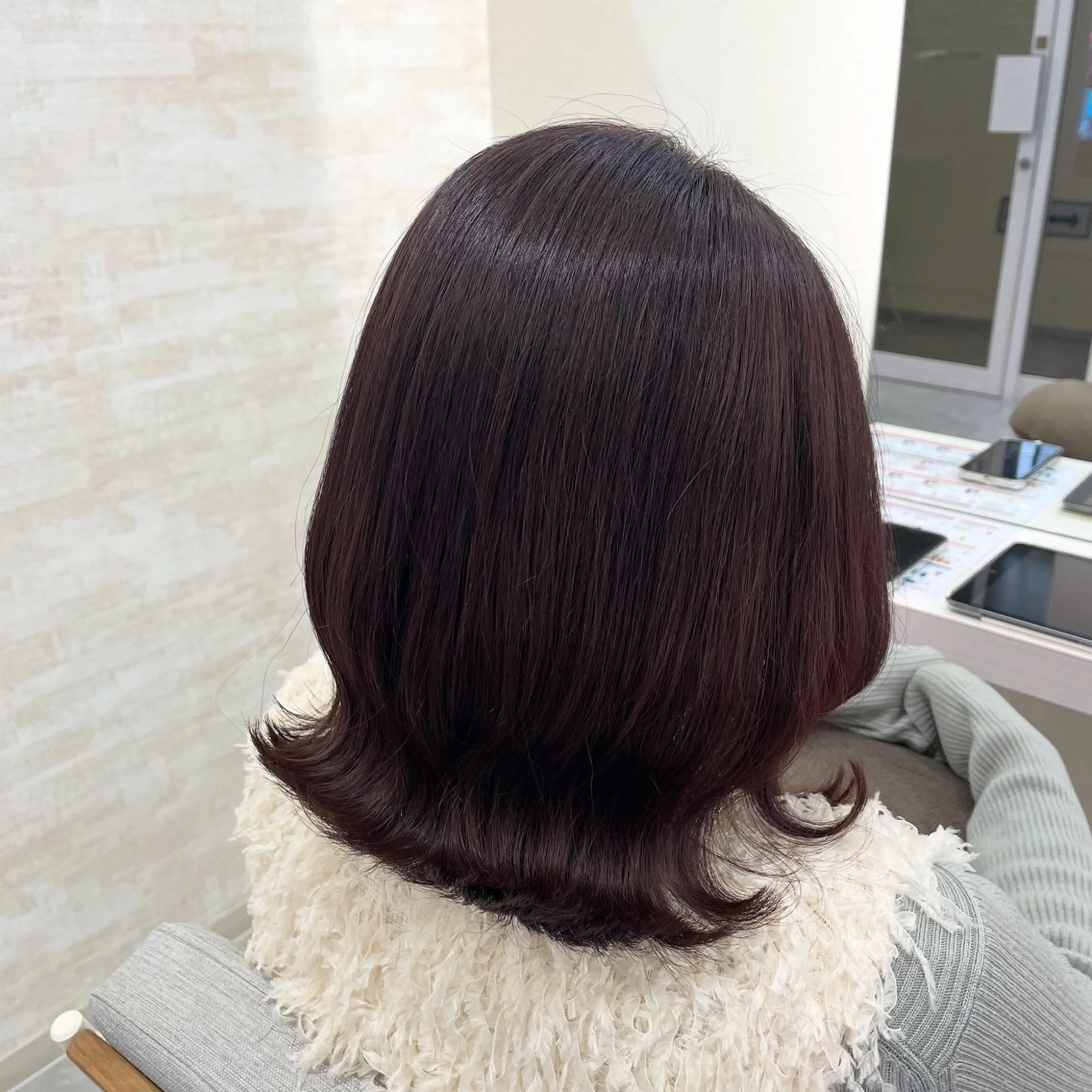 ミディアム カラー ブリーチ ブラウンカラー ピンクカラー ピンクブラウン カット ヘアカラー トリートメント 髪質改善&ヘアケア /菊池琉那のヘアスタイル