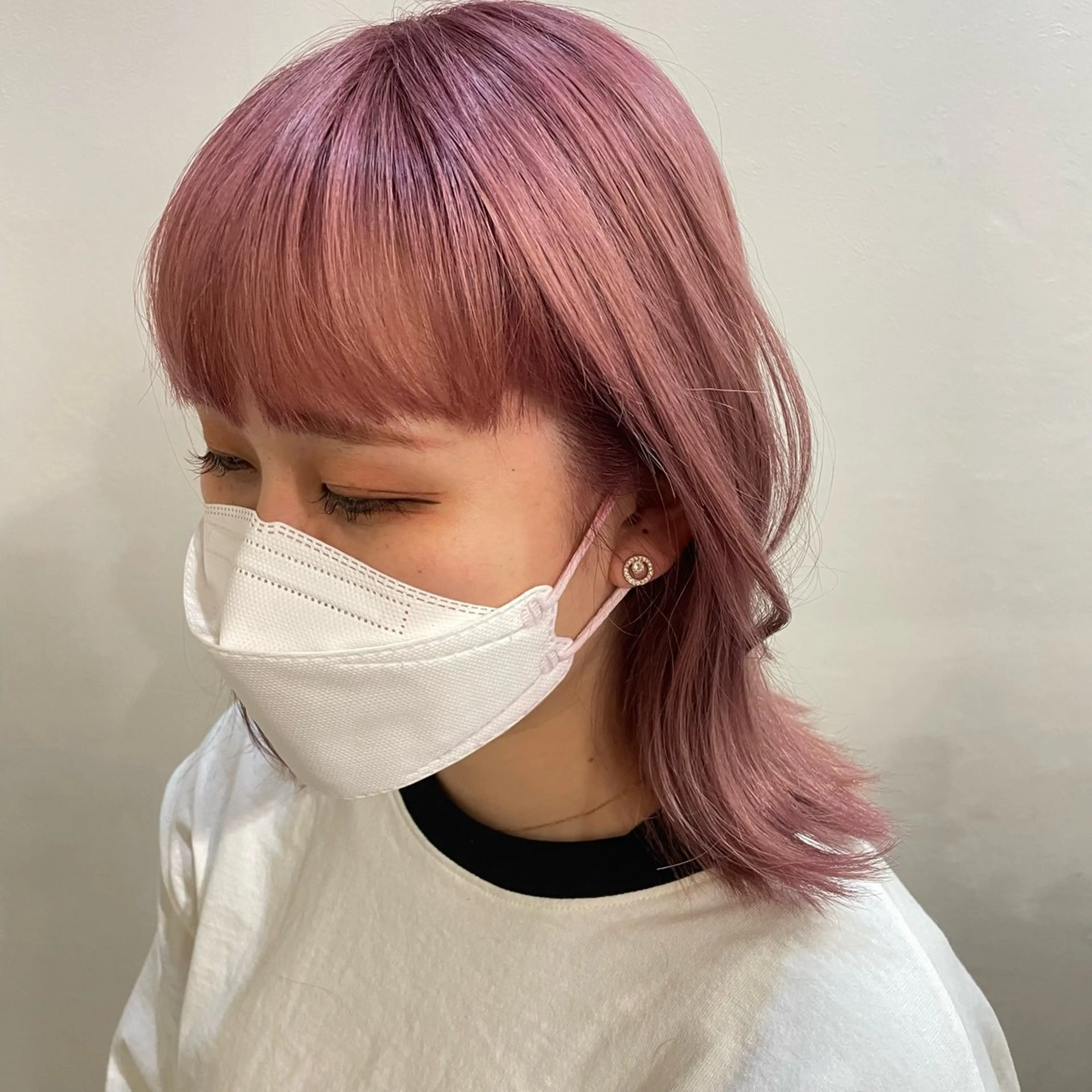 ミディアム カラー ヘアカラー 馬越 優のヘアスタイル