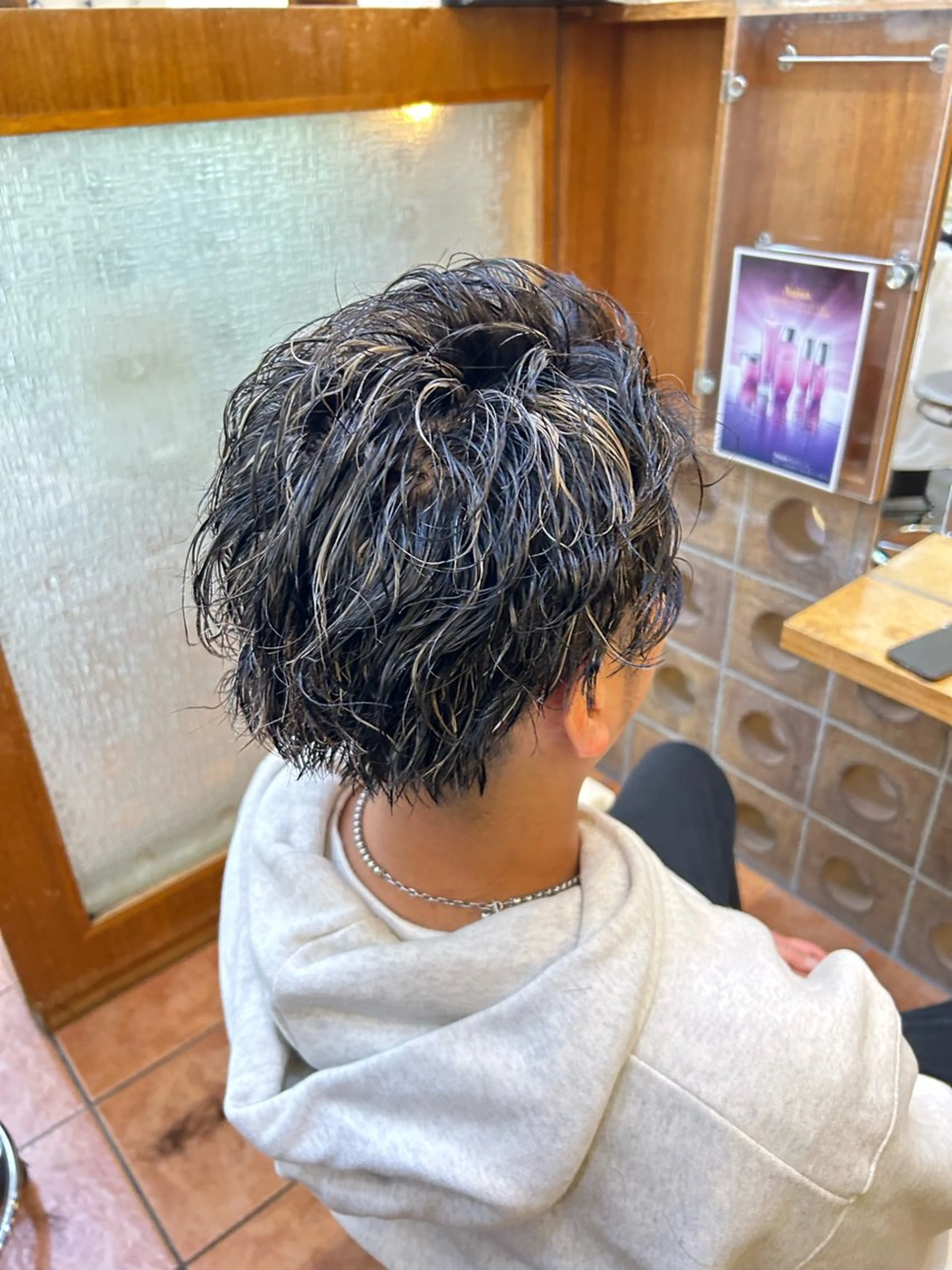 パーマ メンズ カット ヘアカラー パーマ メンズスタイル 完全再現/仁翔のヘアスタイル