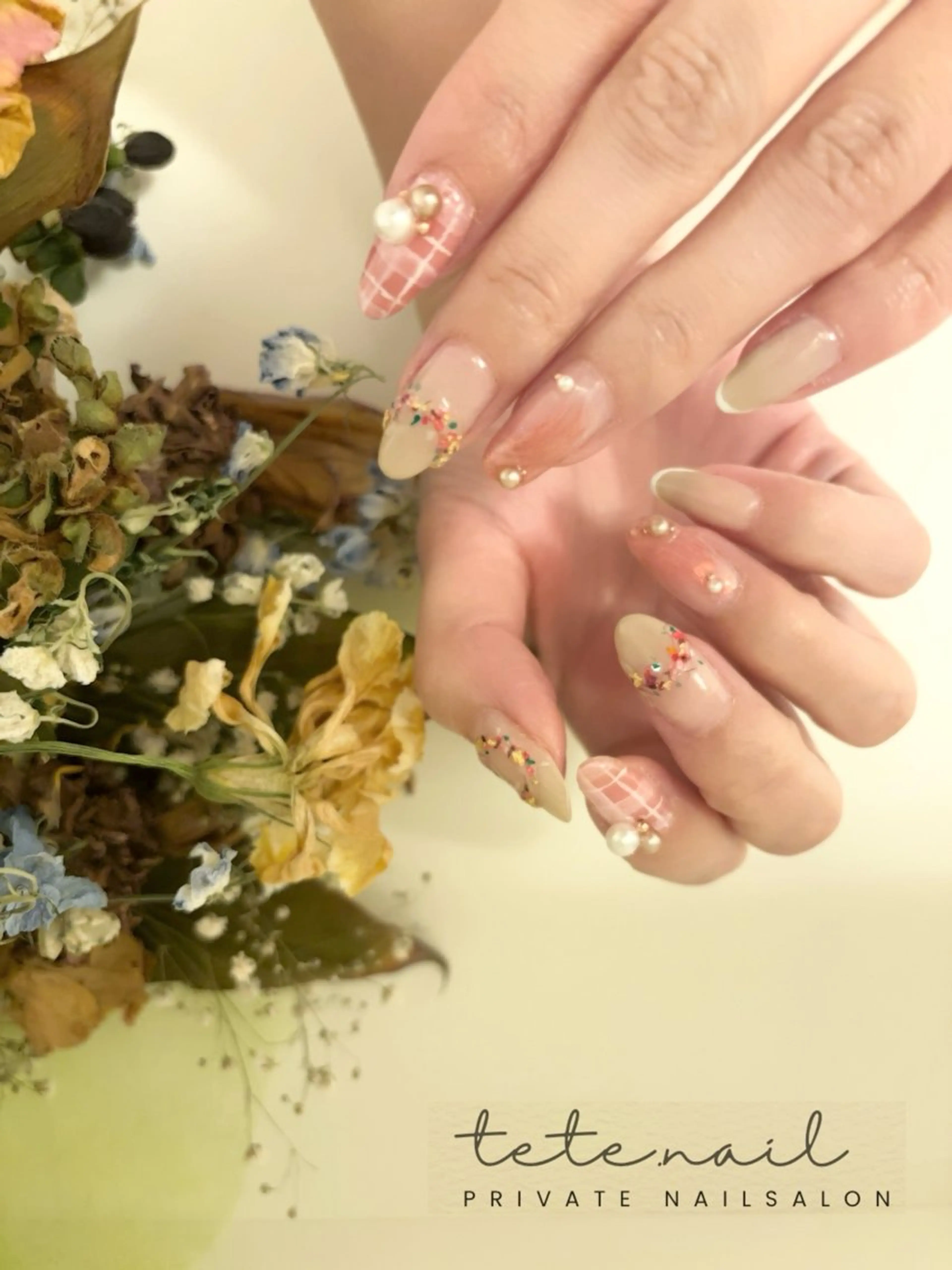 ネイル フットネイル tete. nailのネイルデザイン