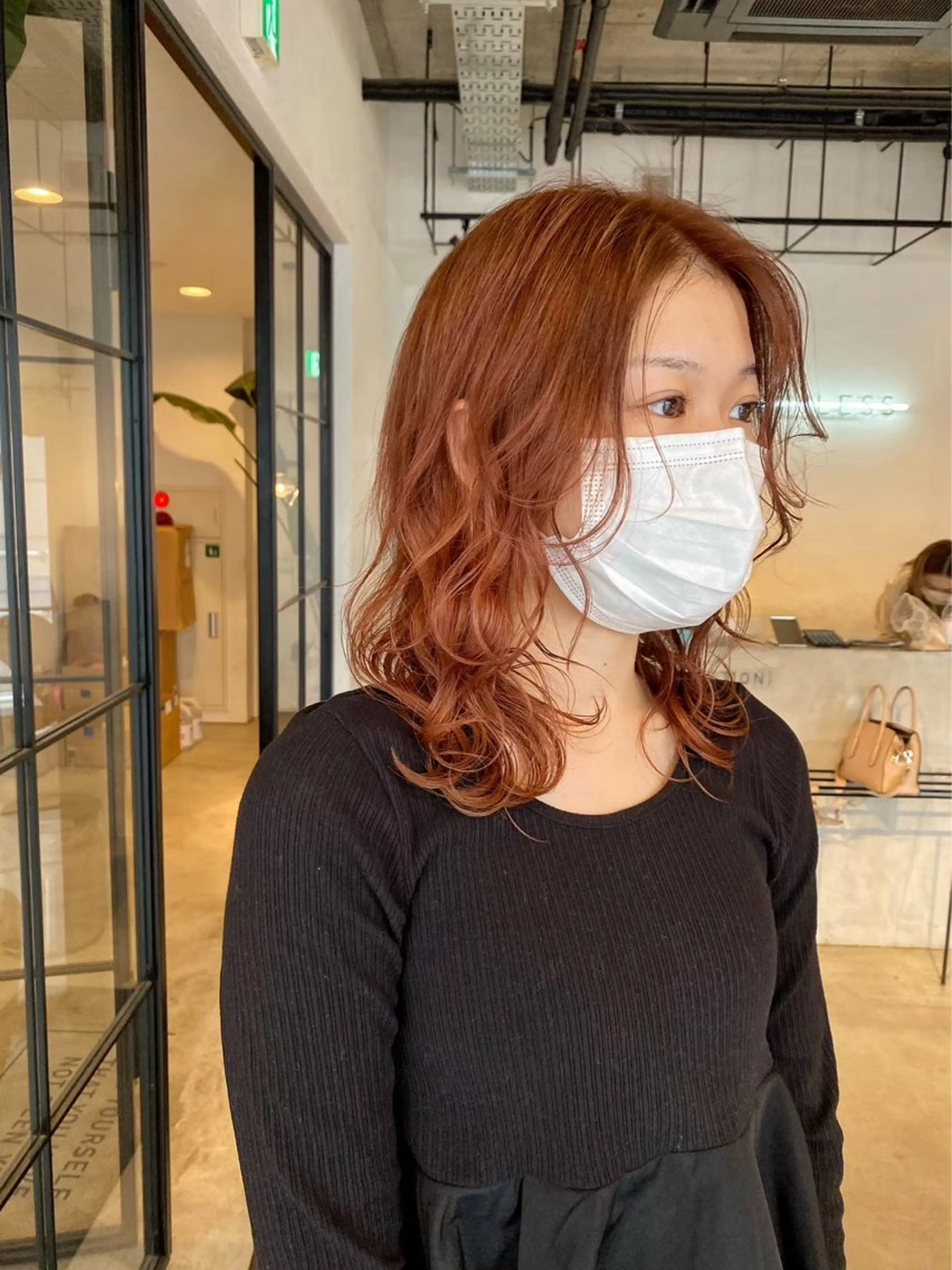 セミロング ヘアカラー トリートメント ベージュカラー/新潟 オリーブ/落合優吾のヘアスタイル