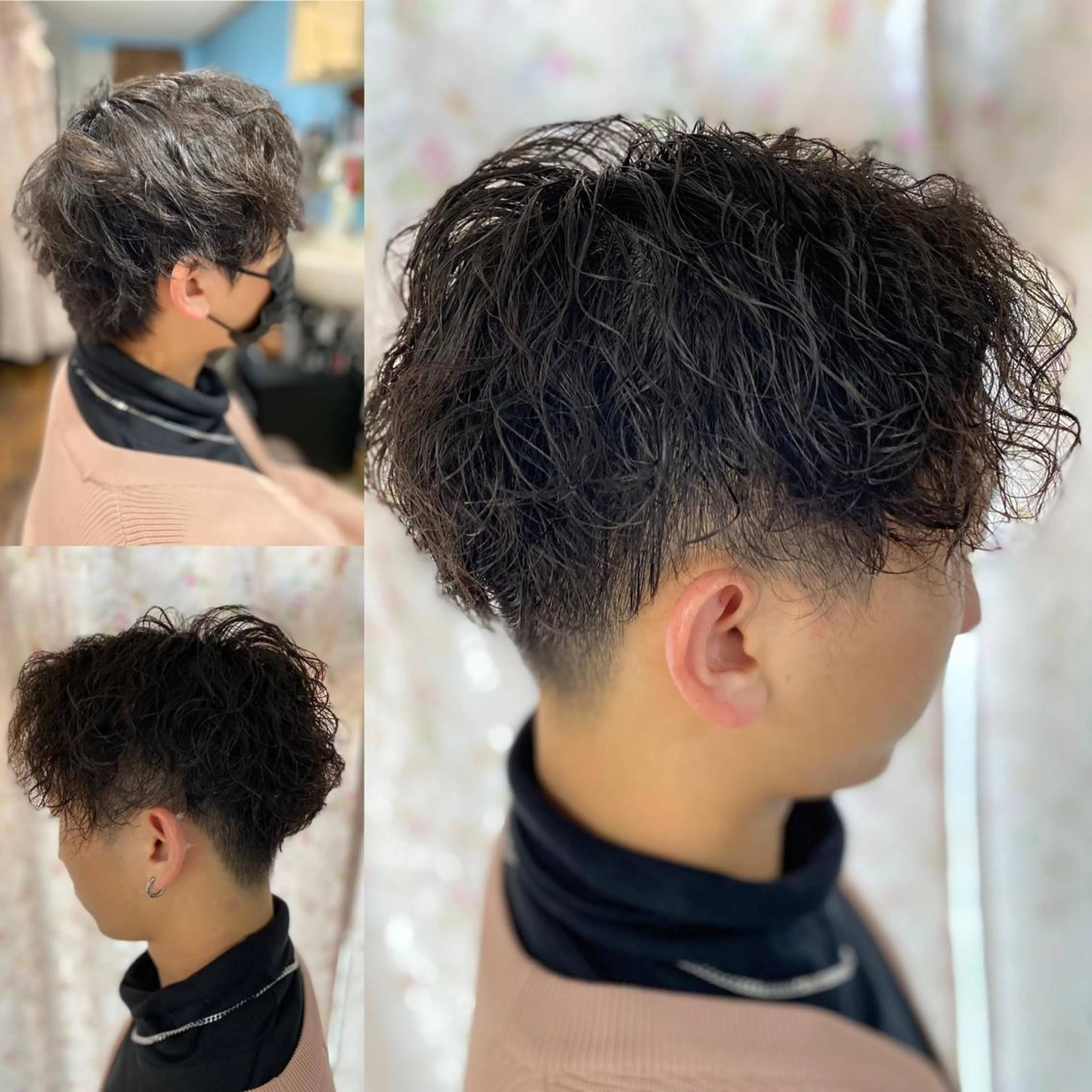 ショート パーマ メンズ メンズパーマ 縮毛矯正 トリートメント ゴトウ エイイチのヘアスタイル