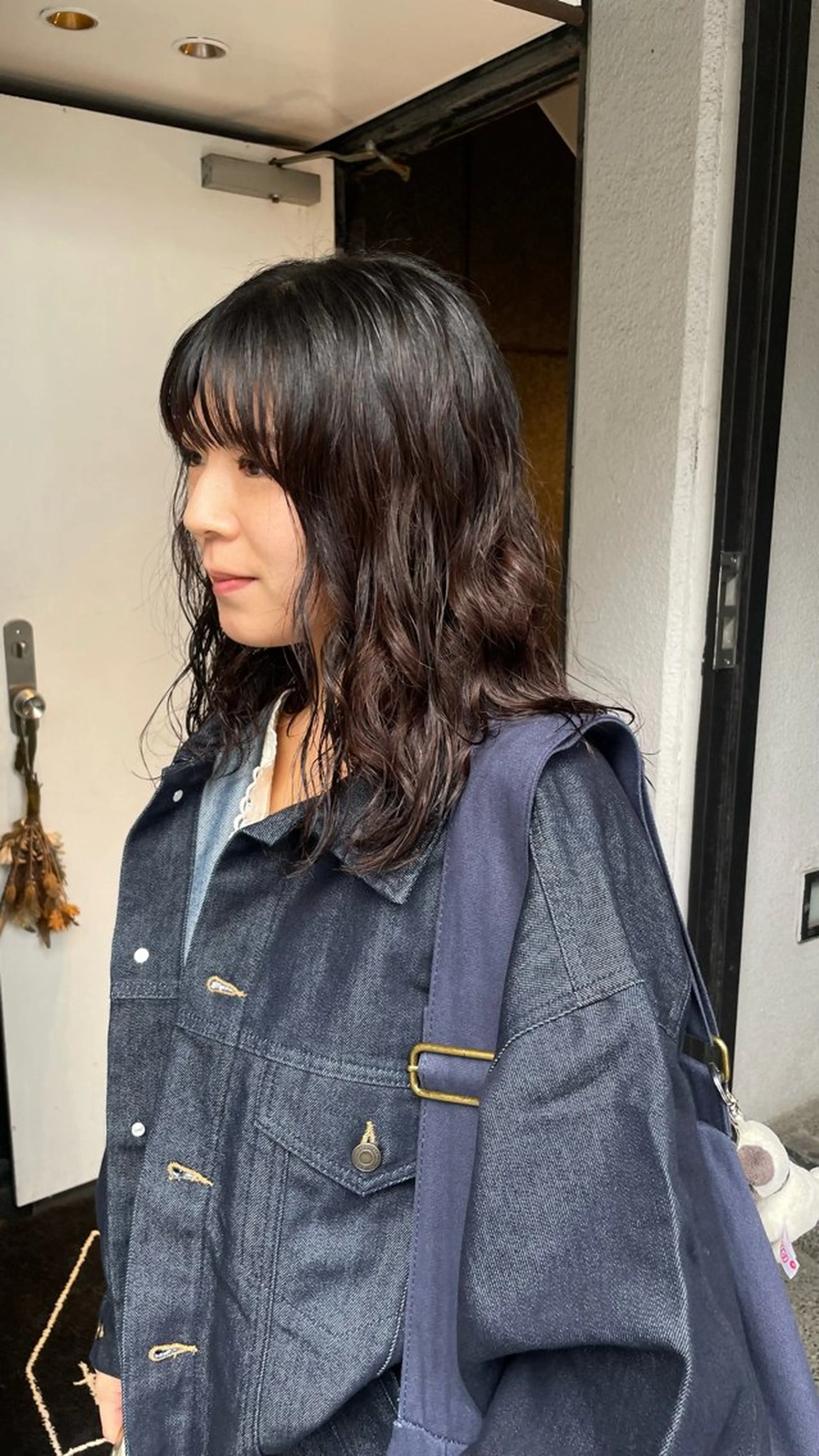 セミロング パーマ 原宿/パーマ 🧺ユウマのヘアスタイル
