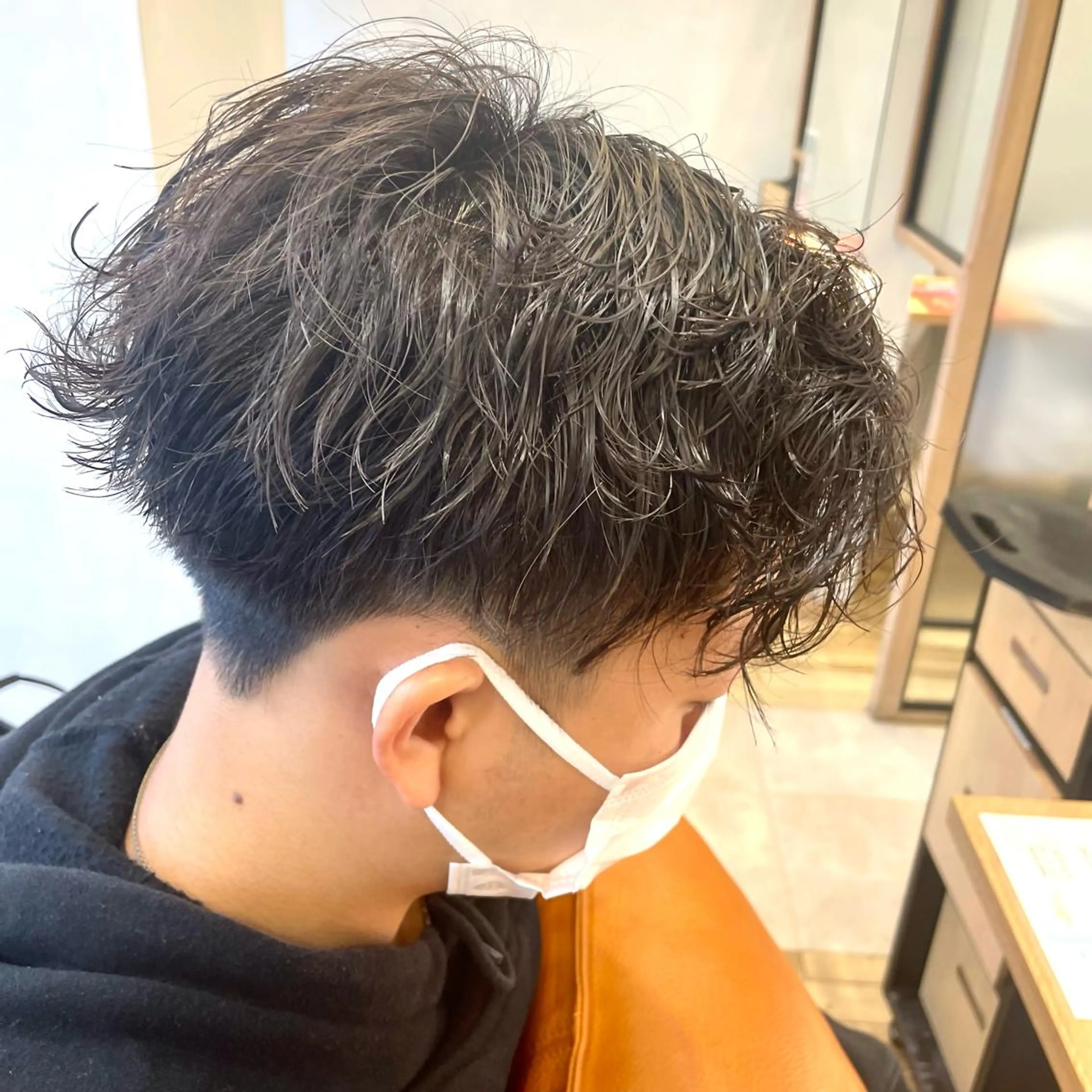 パーマ メンズ メンズパーマ 波巻きパーマ ふるはし みなのヘアスタイル