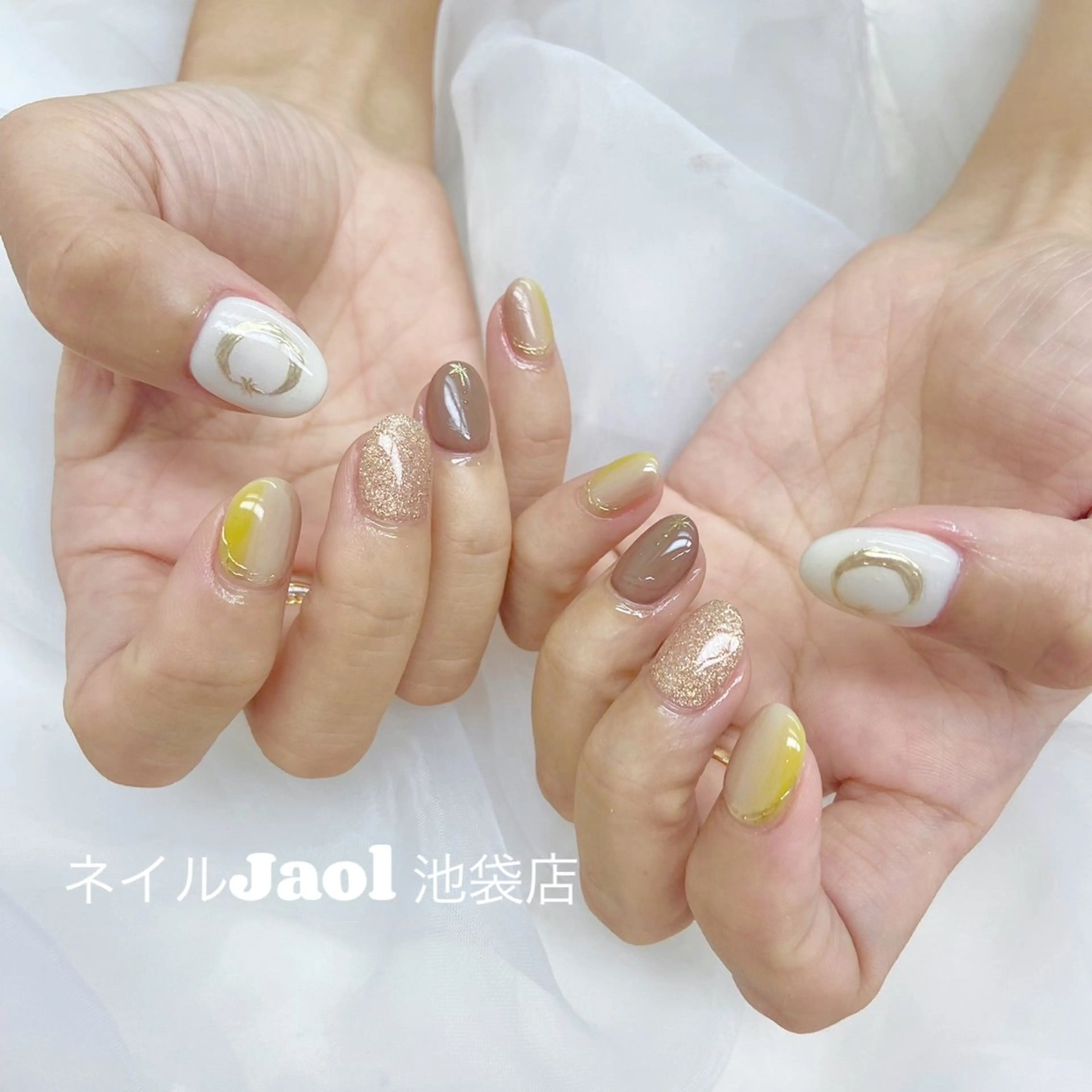 ミディアム 韓国風ヘア ハンドネイル ハンドケア nail jaol池袋店所属・ネイルJaol 池袋のネイルデザイン