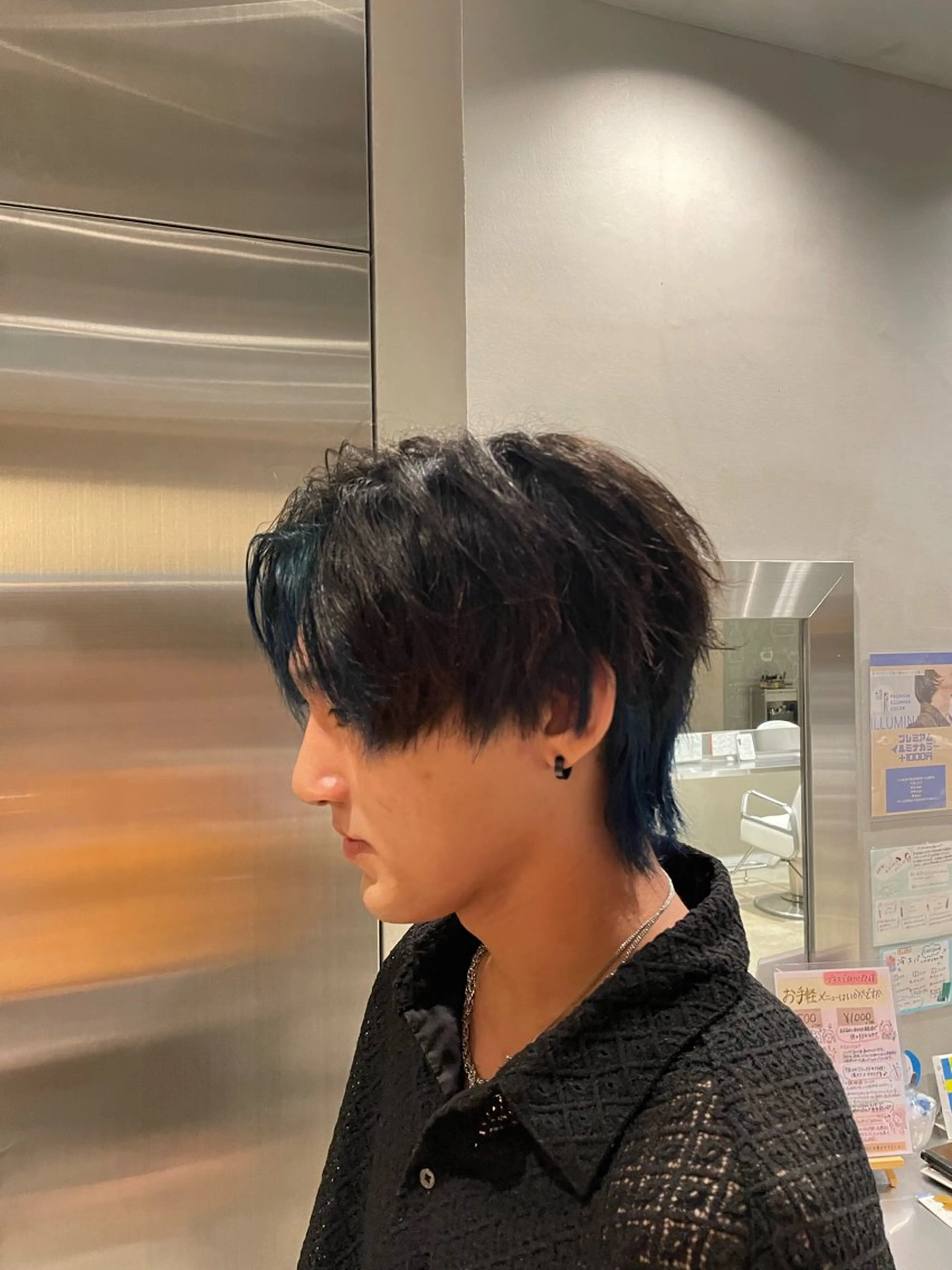 メンズ メンズインナーカラー 山﨑 心優のヘアスタイル