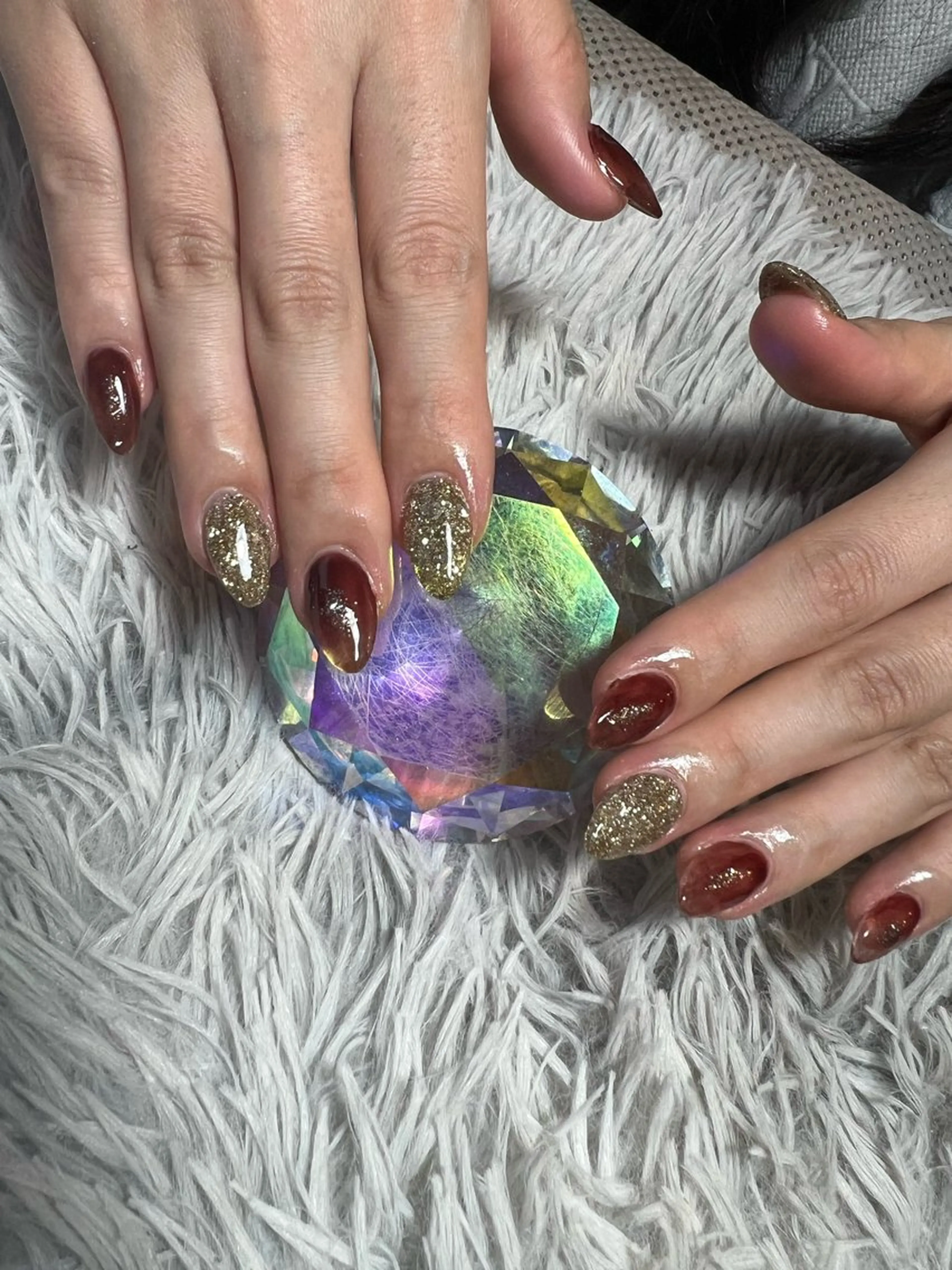 ネイル 持ち込み スカルプネイル ハンドネイル シェヌネイル JURAのネイルデザイン